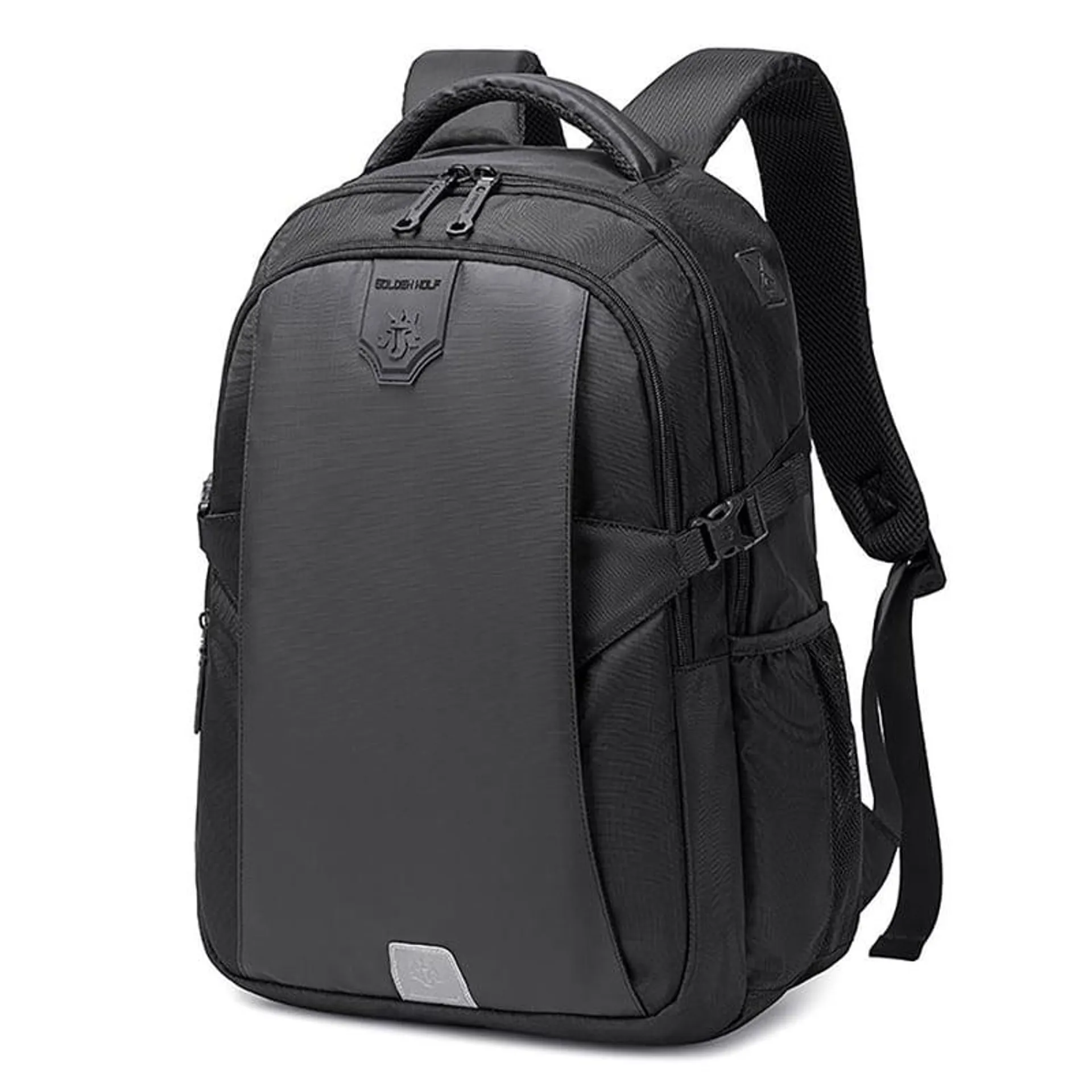 Mochila Hombre Golden Wolf 0433 Viaje Deportiva Laptop Negro