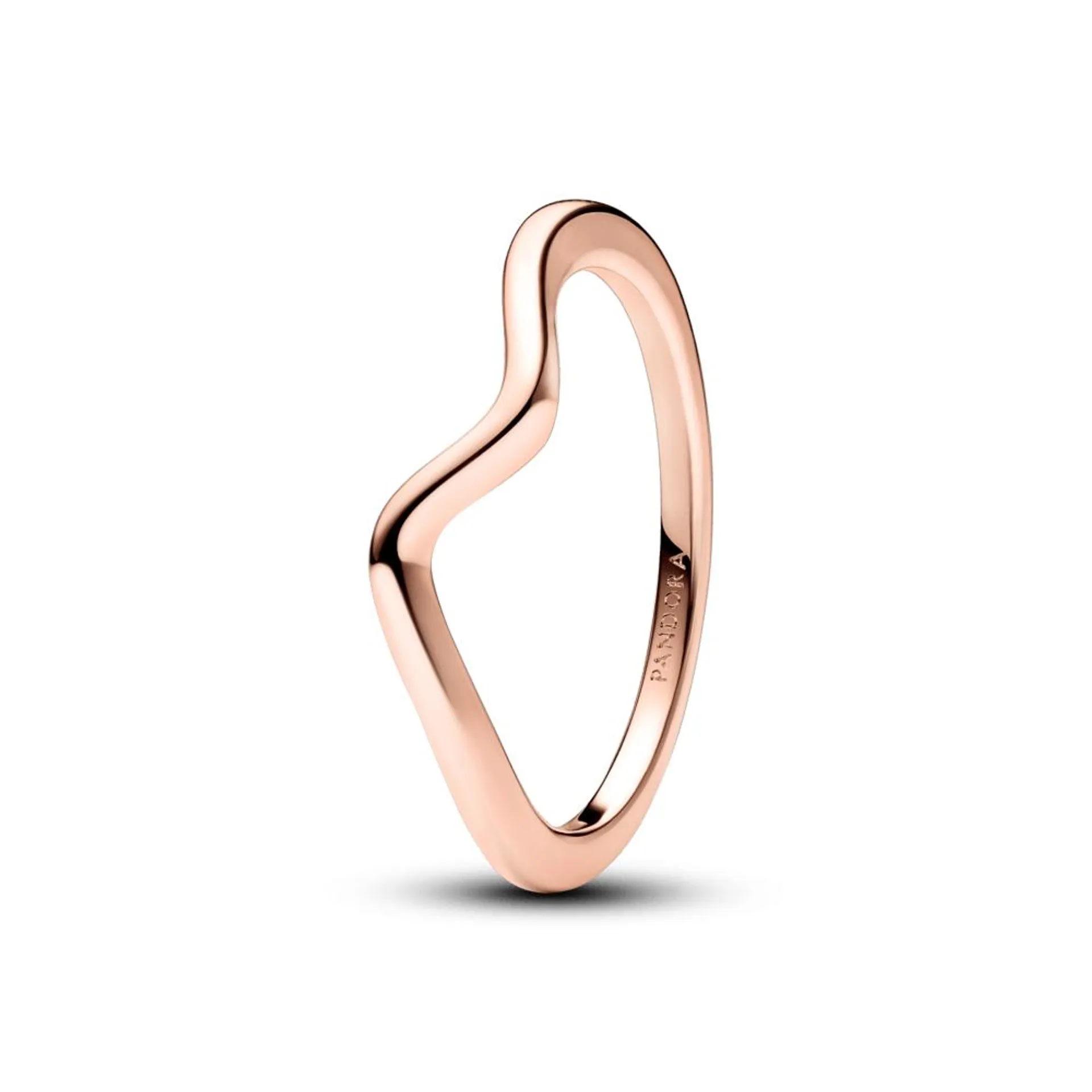 Anillo Ola Pulida Rosa