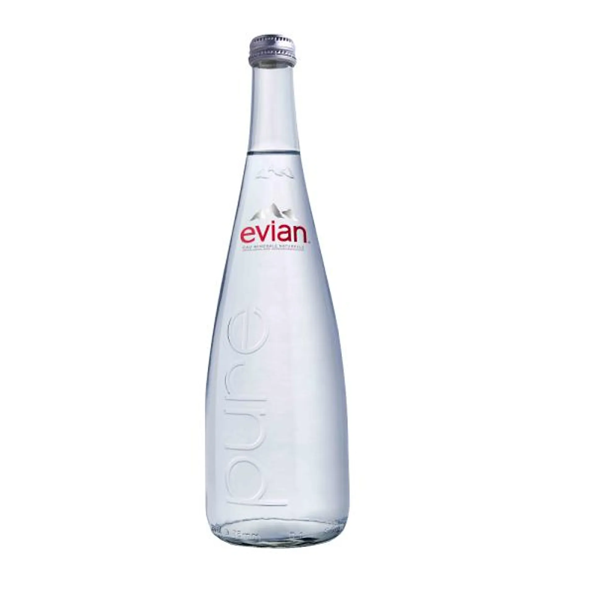 Agua Mineral Evian Sin Gas botella vidrio 750ml