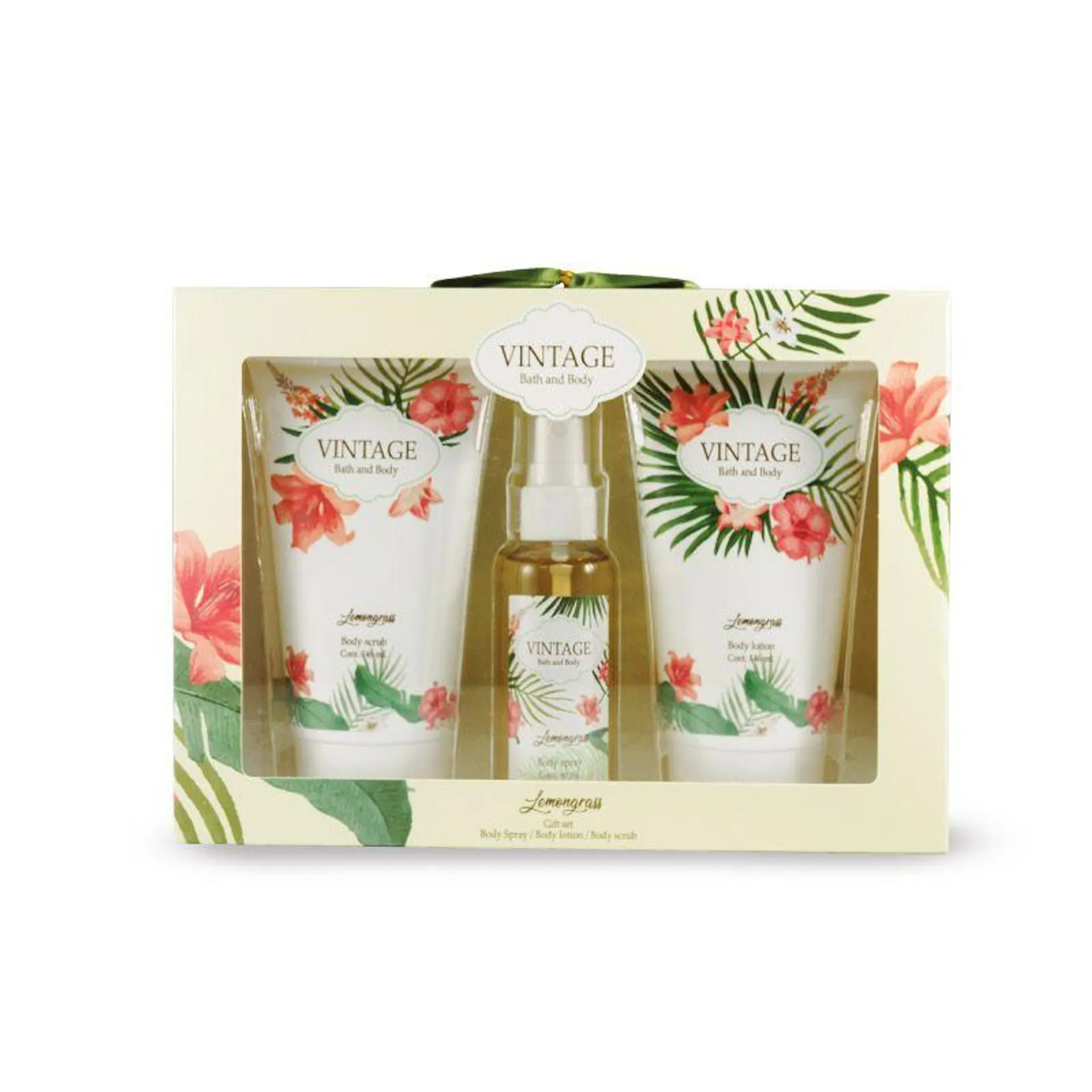 Vintage Lemongrass Scrub+Loción+Spray - Pack 3 UN