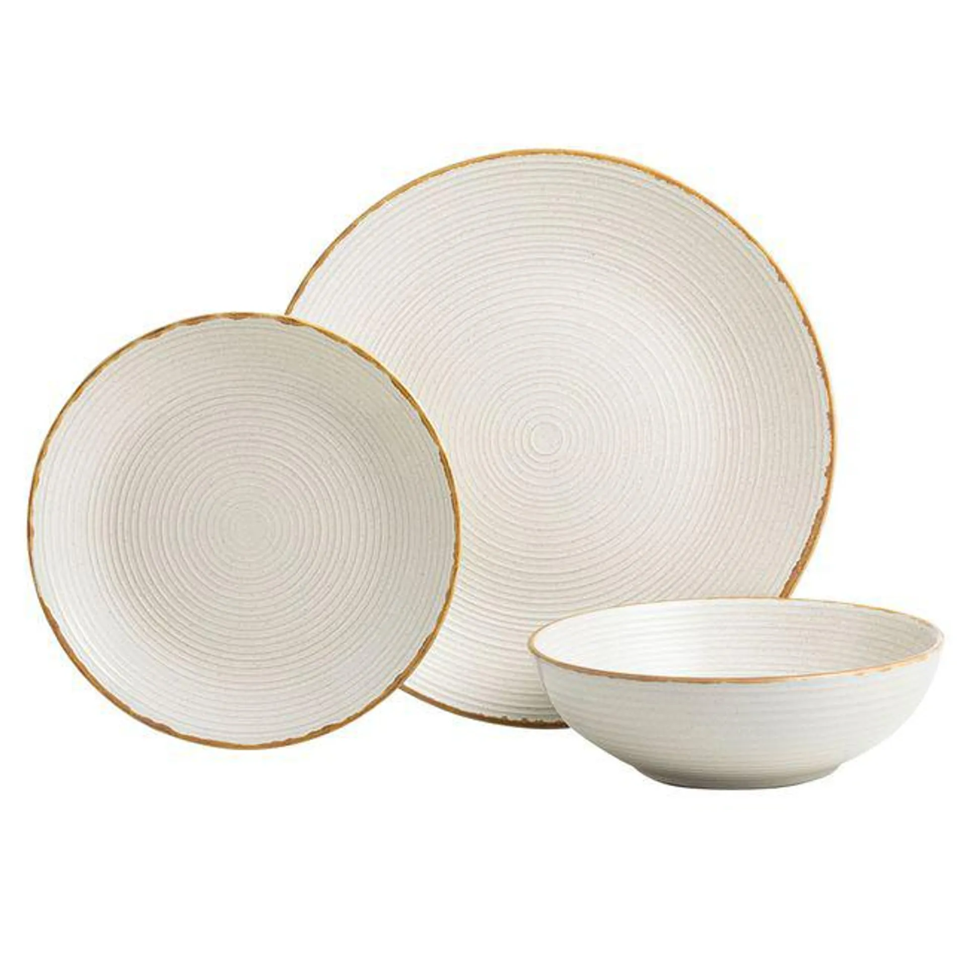 Set de Vajilla DECO HOME Crema 12pzas