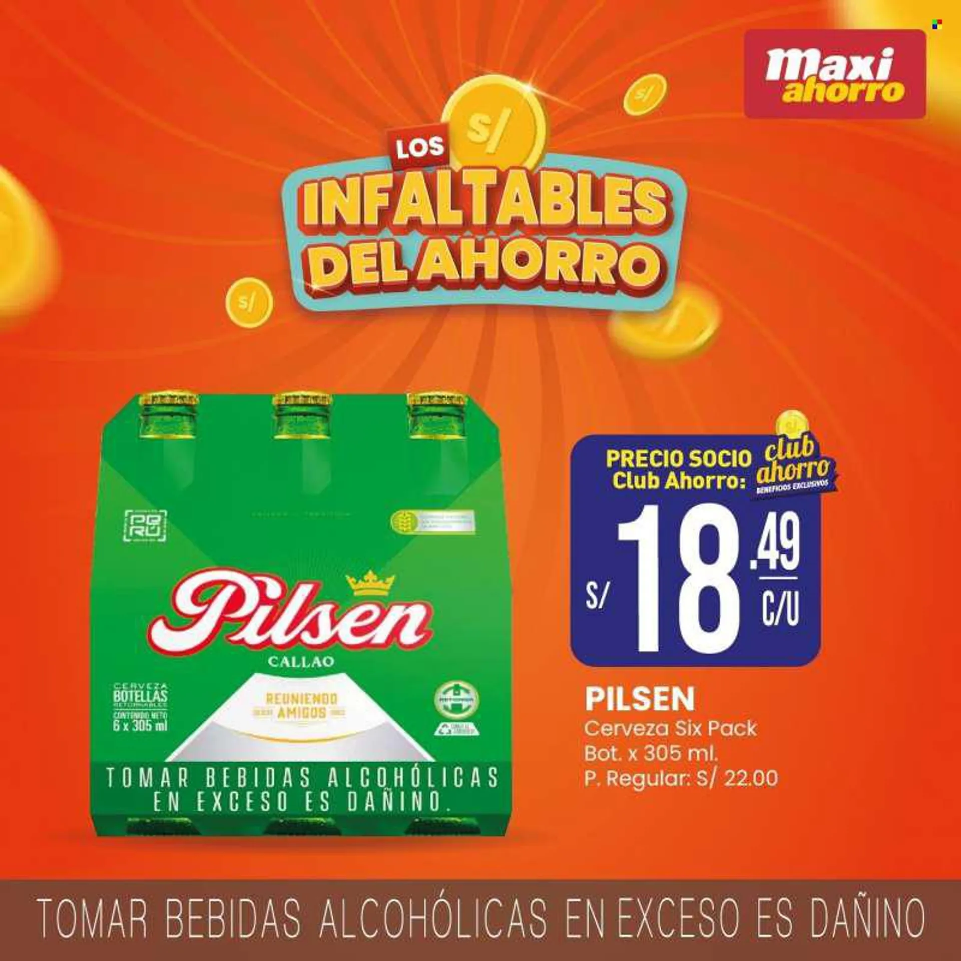 Folleto actual Maxi ahorro - Ventas - Pilsen, cerveza, bebida, bebida alcohólica. Página 3.