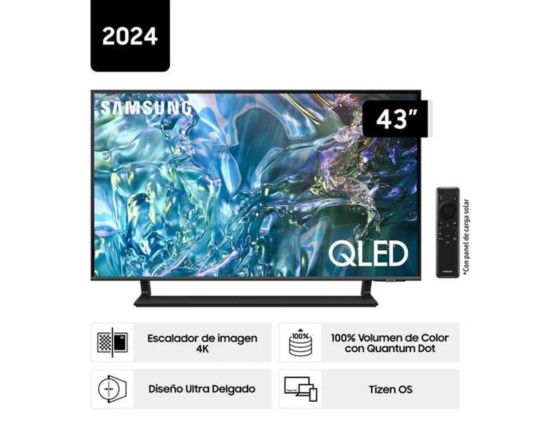 Televisor Samsung Smart TV 43" 4K QLED QN43Q65DAGXPE