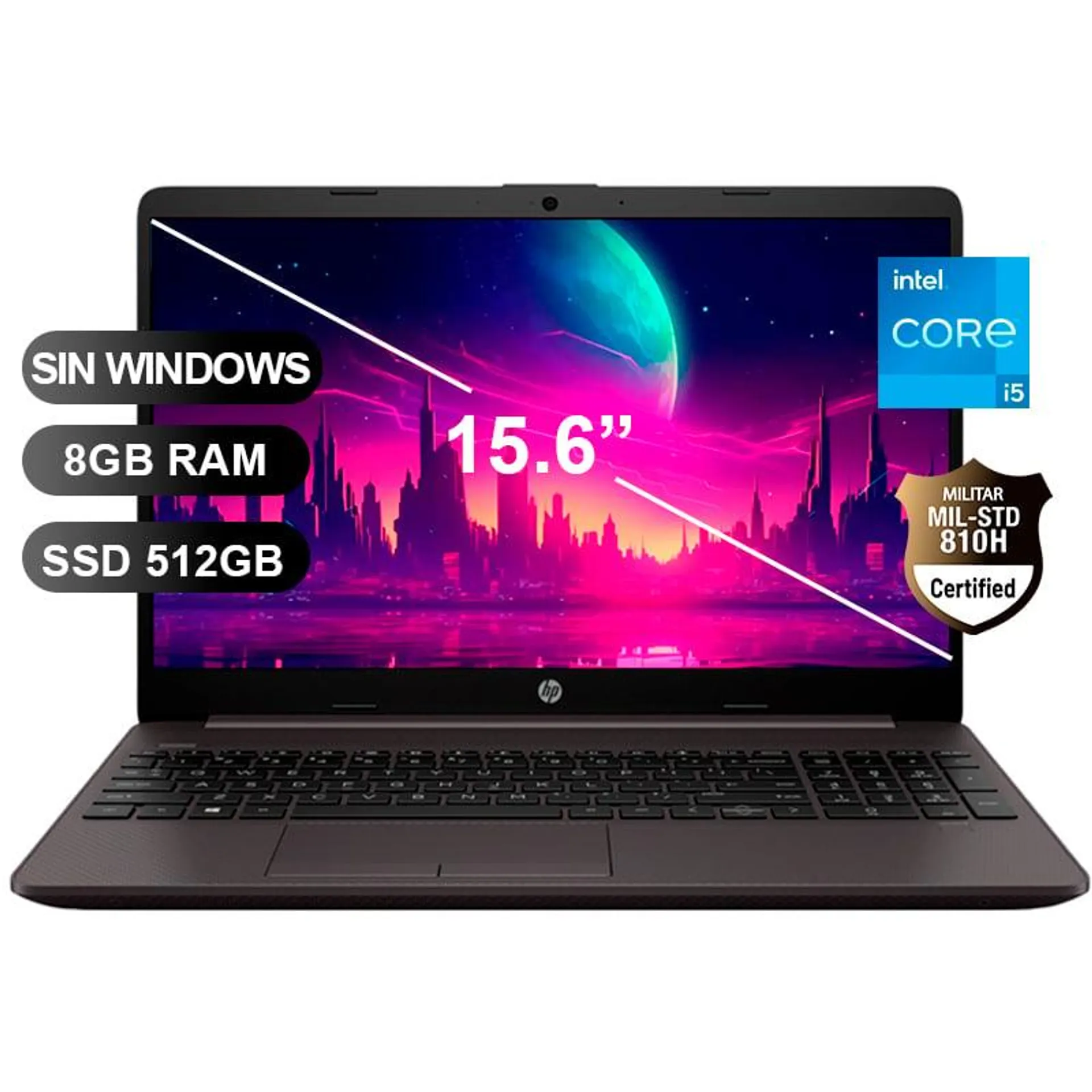 Laptop Hp 250 G10 I5-1335U, 8GB RAM, 512GB SSD, 15.6, SIN WINDOWS (9E4Y4LT)