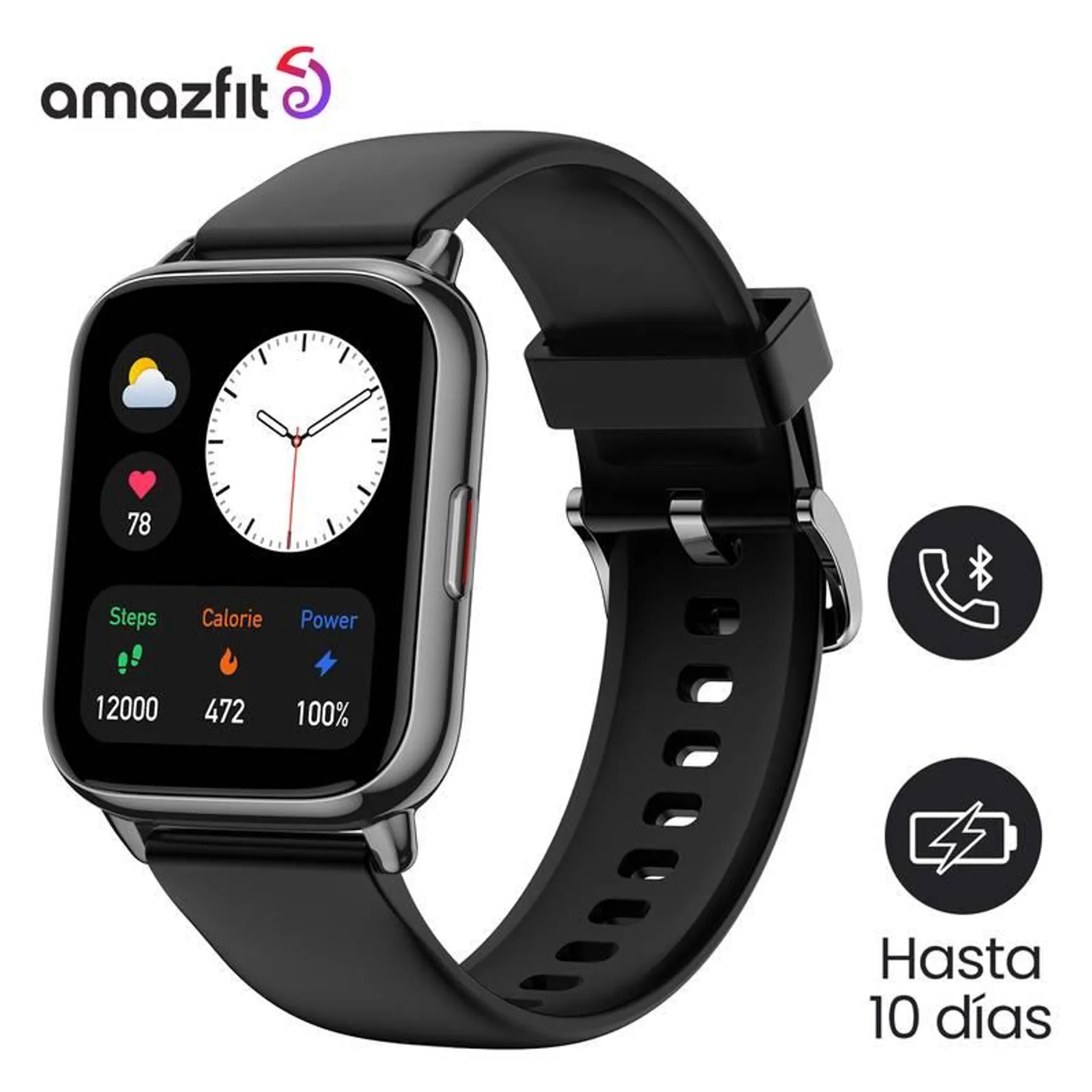 Smartwatch POP 2 Negro - 1.78” Resistente al agua + Llamadas Bluetooth