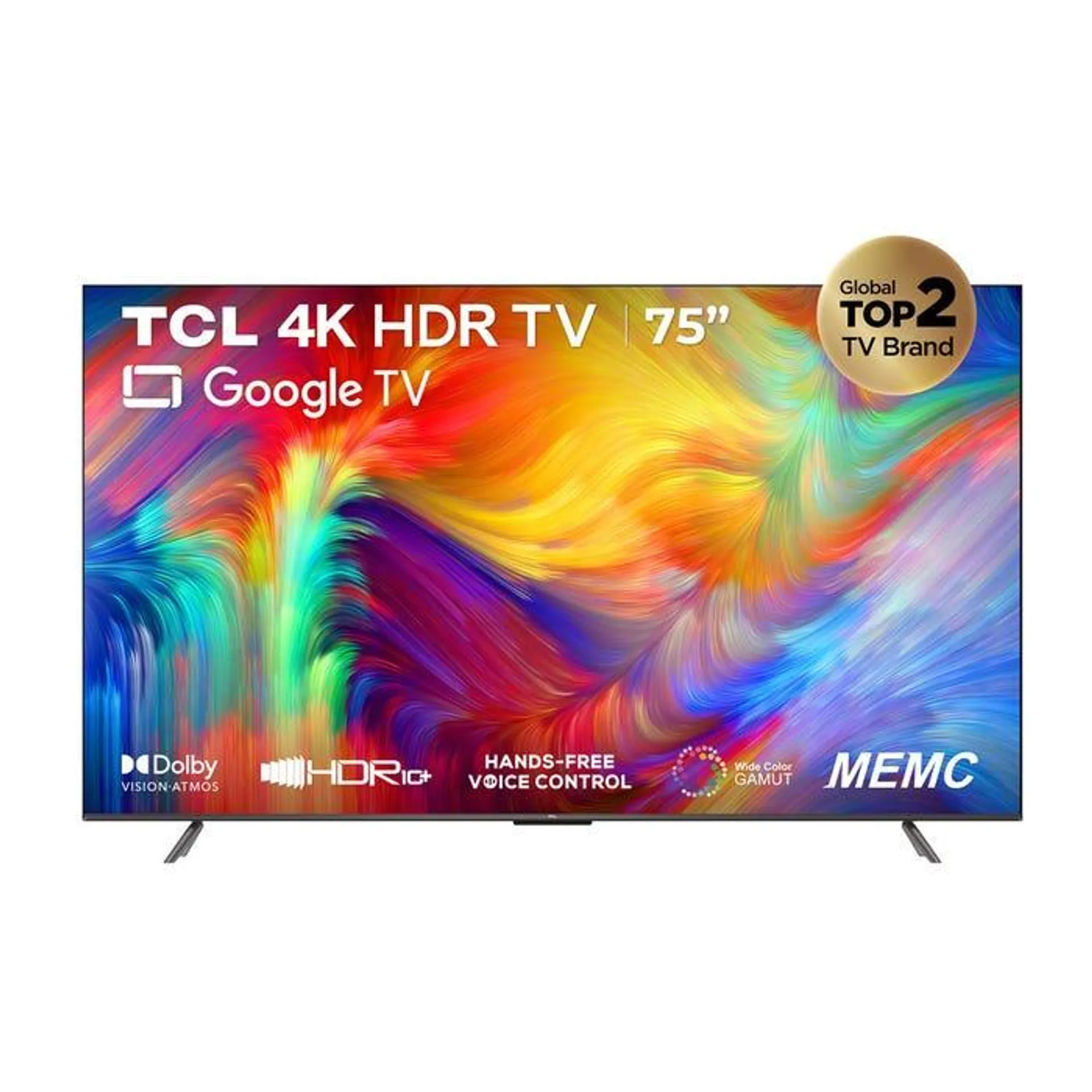 TV TCL 75" LED 4K UHD Smart Google TV 75P735