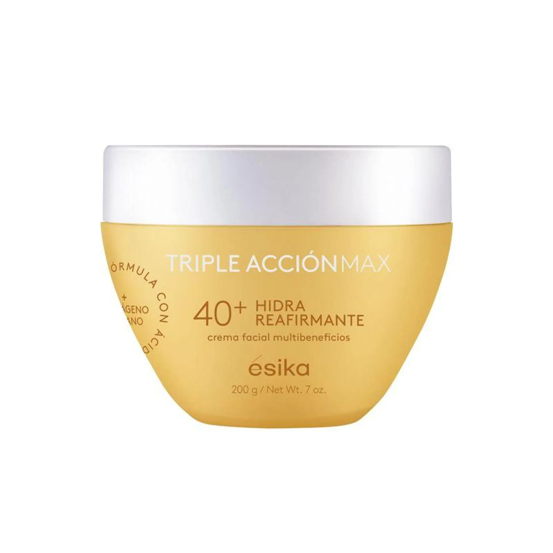 Crema Facial XL Hidra Reafirmante 40+ Triple Acción Max, 200 g