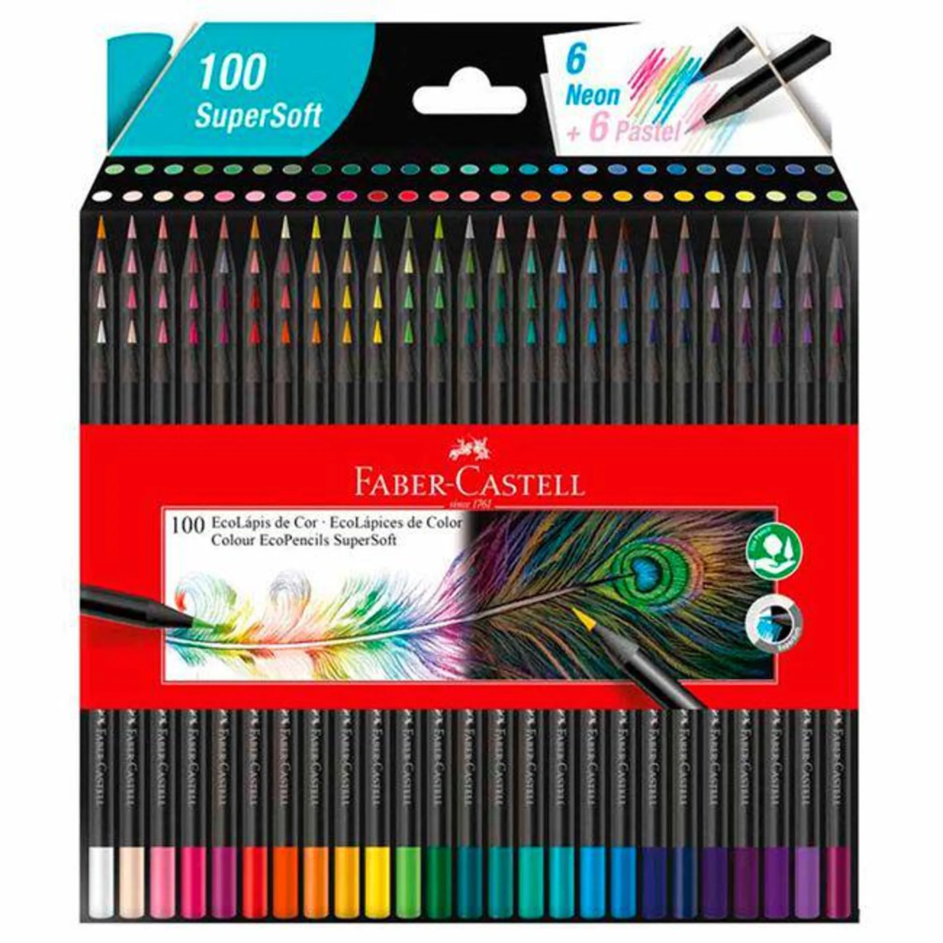 Ecolápices de Color FABER CASTELL SuperSoft 210700