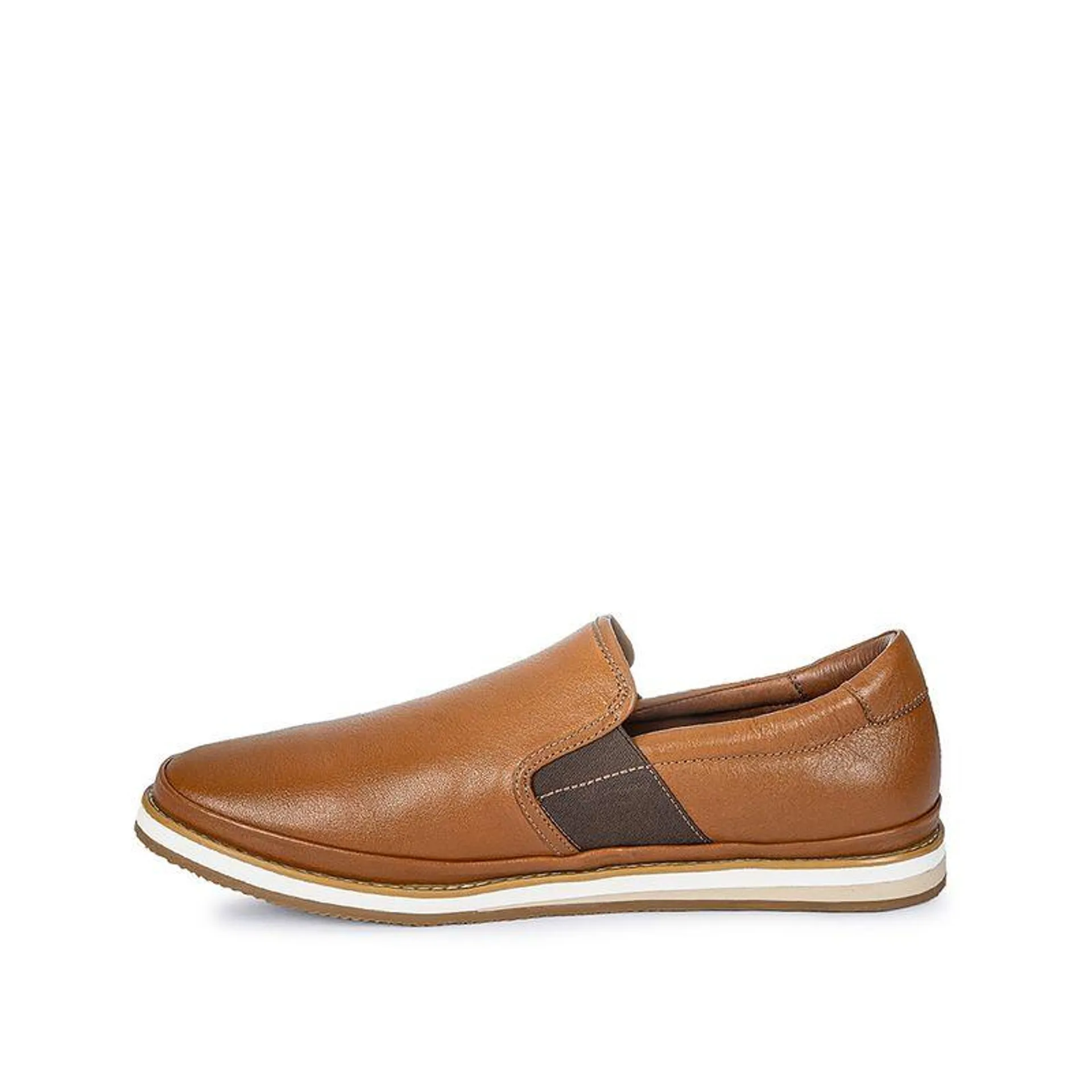 Zapato Mocasín Casual CTU-001 Tan Calimod Cuero