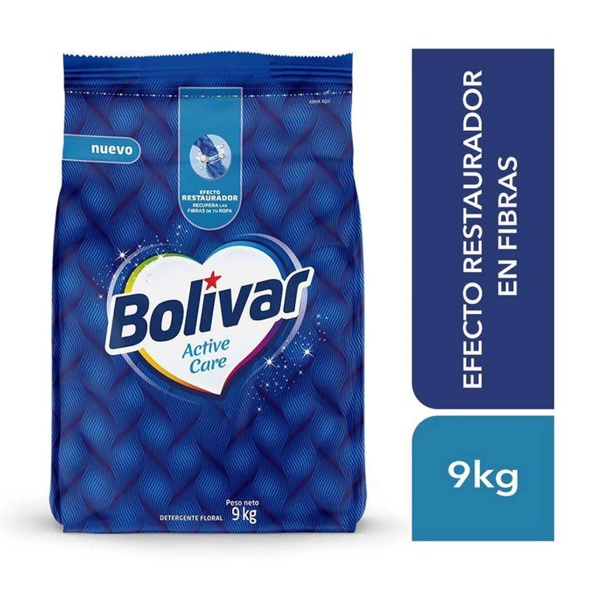 Detergente en Polvo Bolívar Active Care 9kg