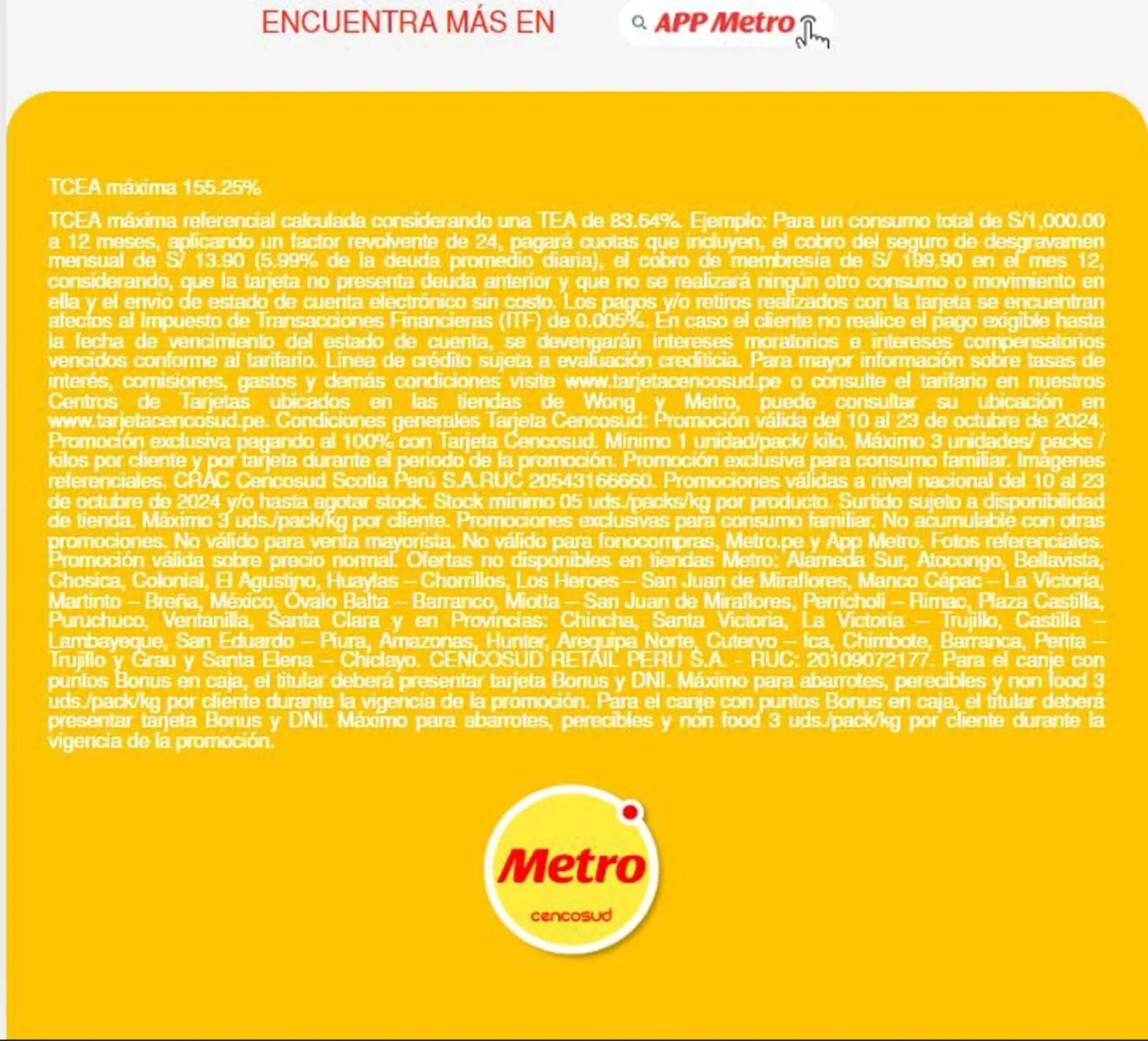 Catalogo de Catálogo Metro 11 de octubre al 23 de octubre 2024 - Pag 3