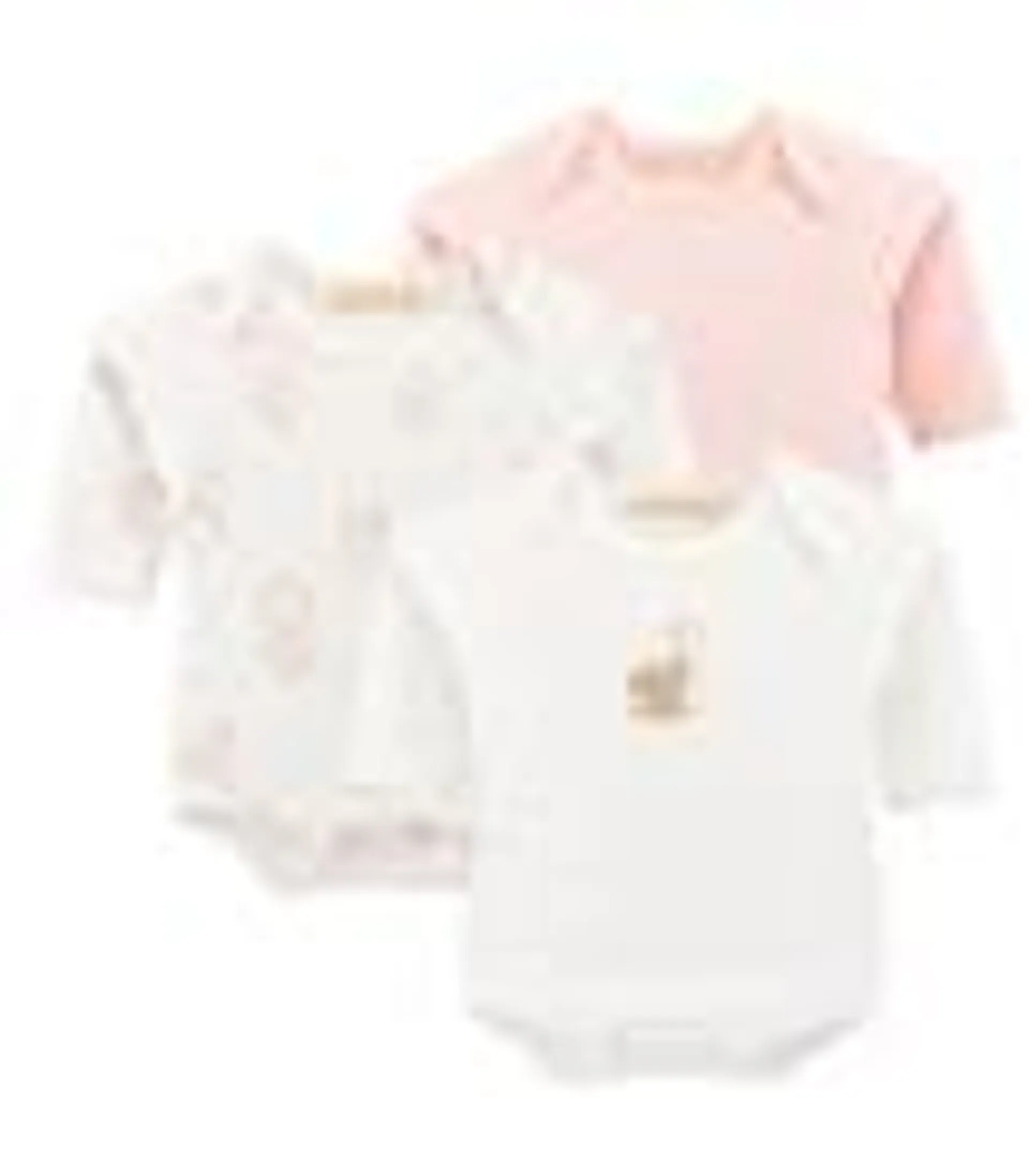 Pack de 3 mitones de 100% Algodón Pima | Colección Baby Elephant Pink