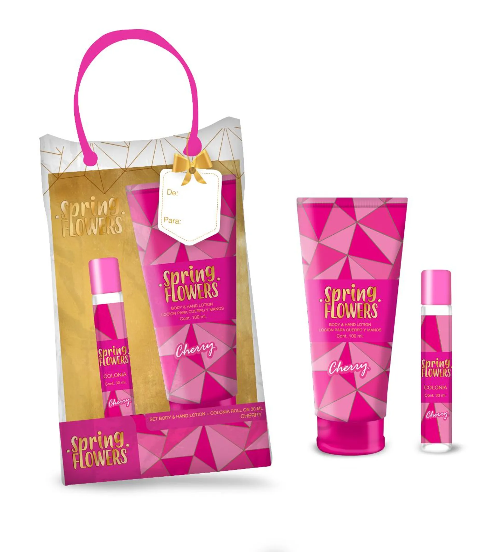 Estuche Spring Flowers Cherry Loción + Colonia - Pack 2 UN