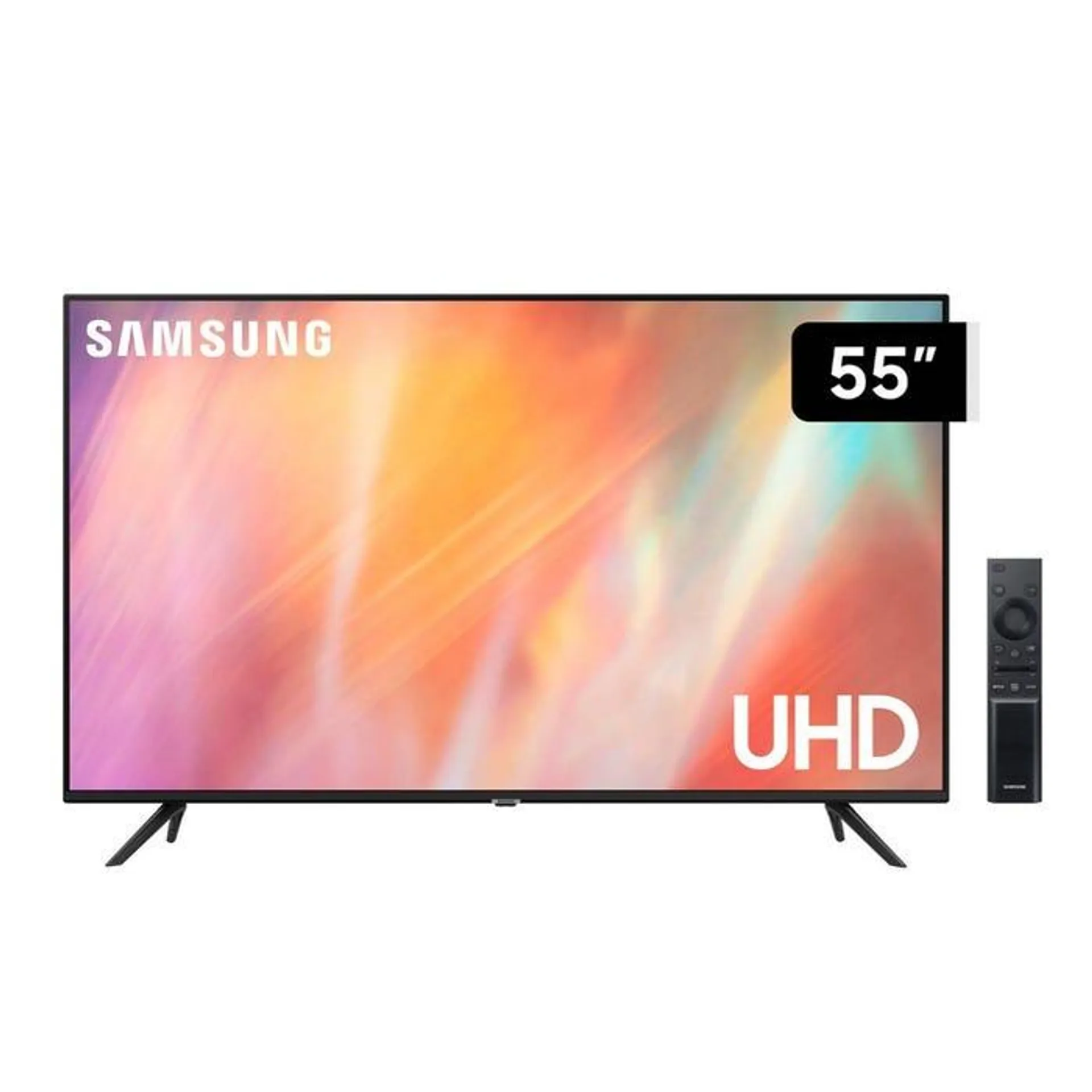 TV Samsung 55" 4K Ultra HD Smart TV UN55AU7090GXPE