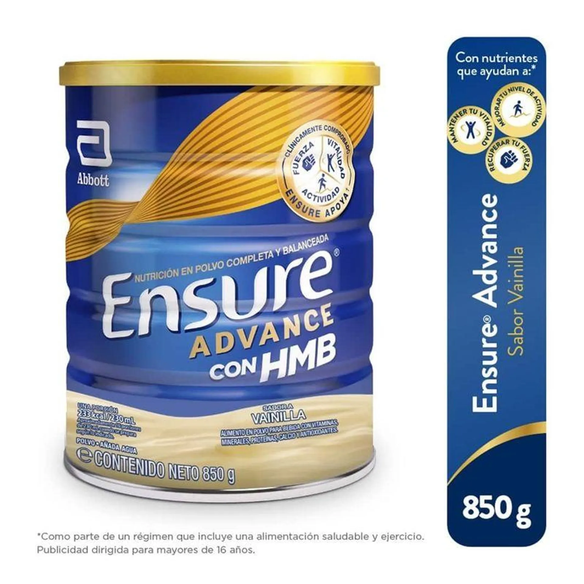 Ensure Advance con HMB en Polvo Sabor Vainilla