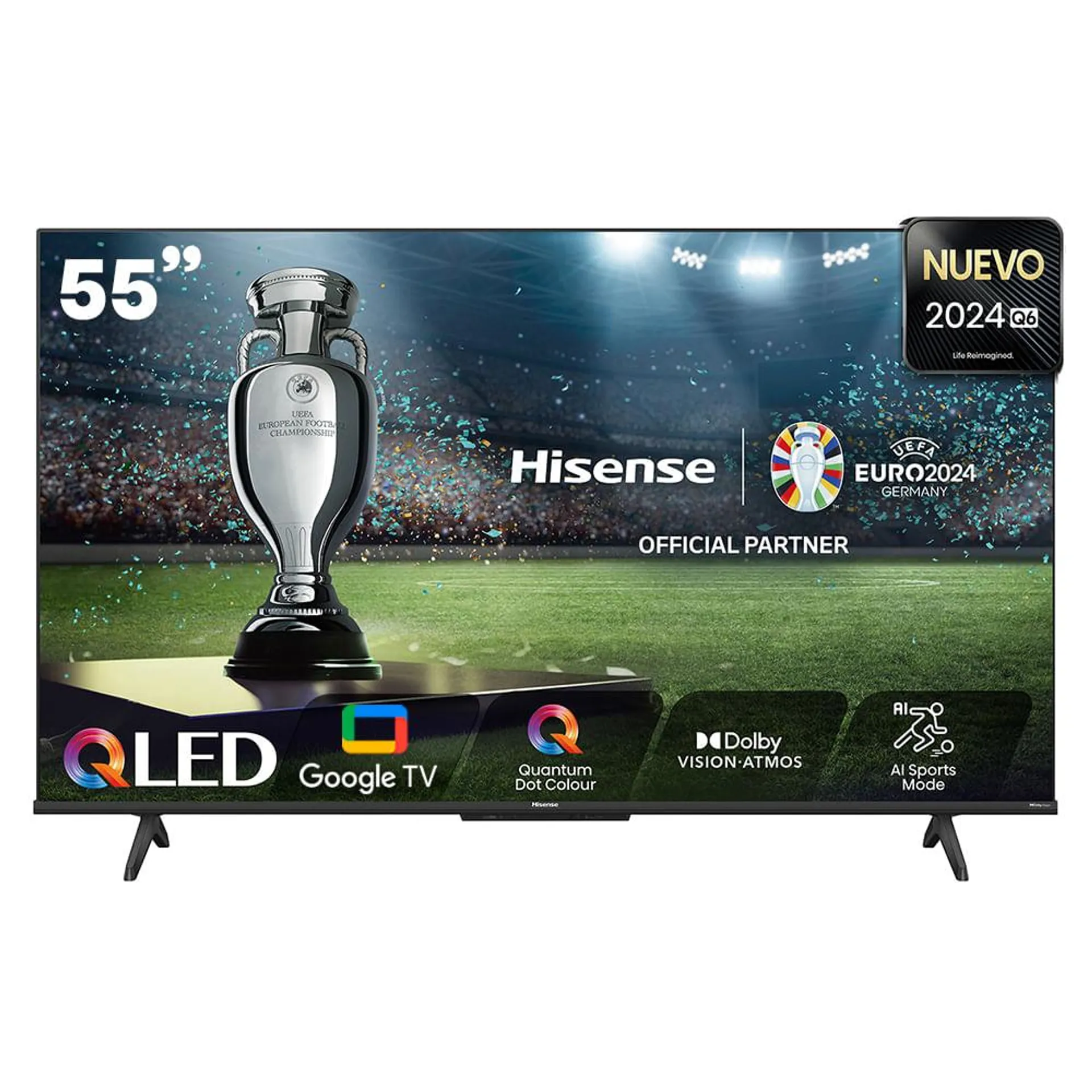 Televisor Hisense Qled Uhd 4K 55" Google