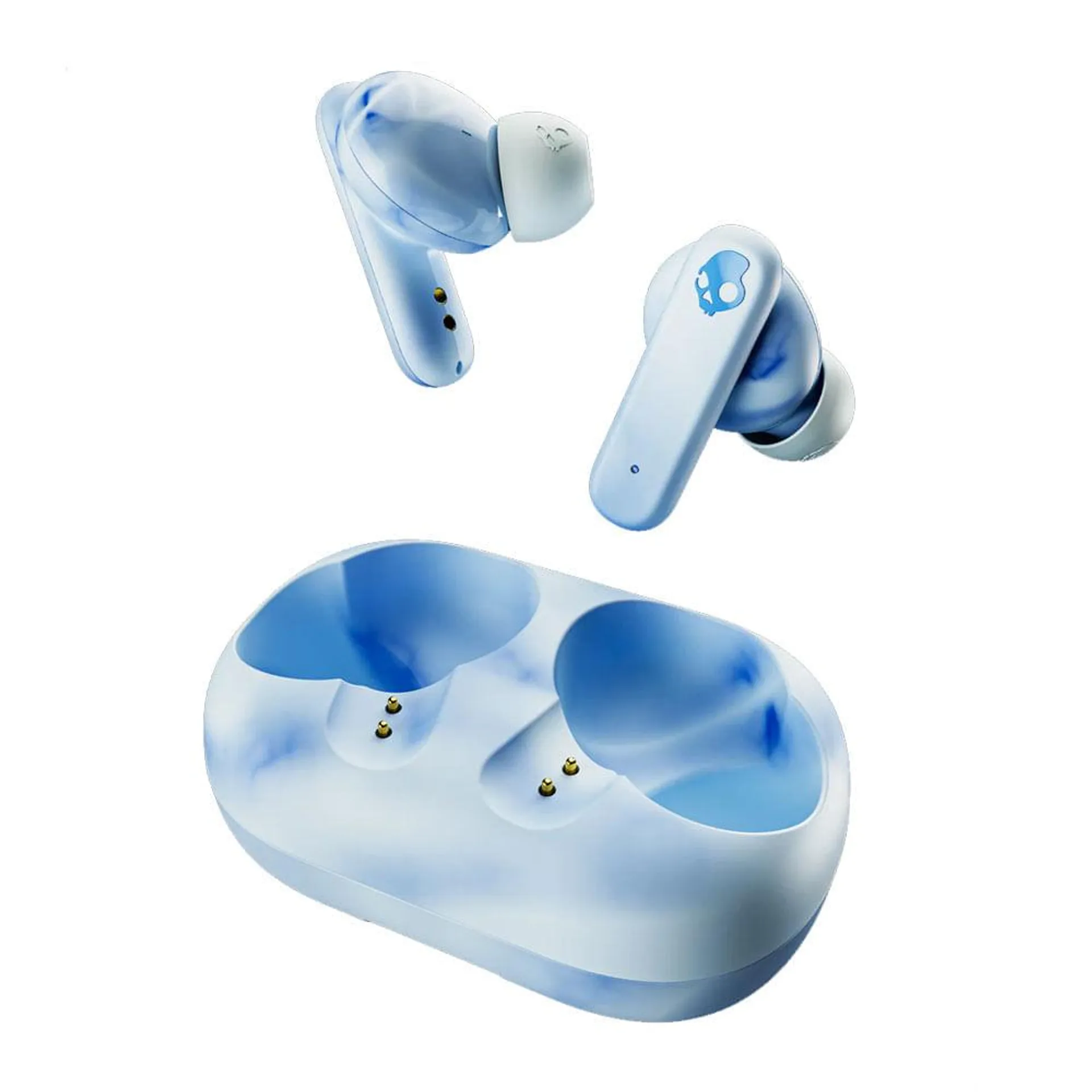 Audífonos bluetooth True Wireless Skullcandy Eco Buds resistente al agua IPX4, duración máx. 8 horas, control de música y llamadas, blanco