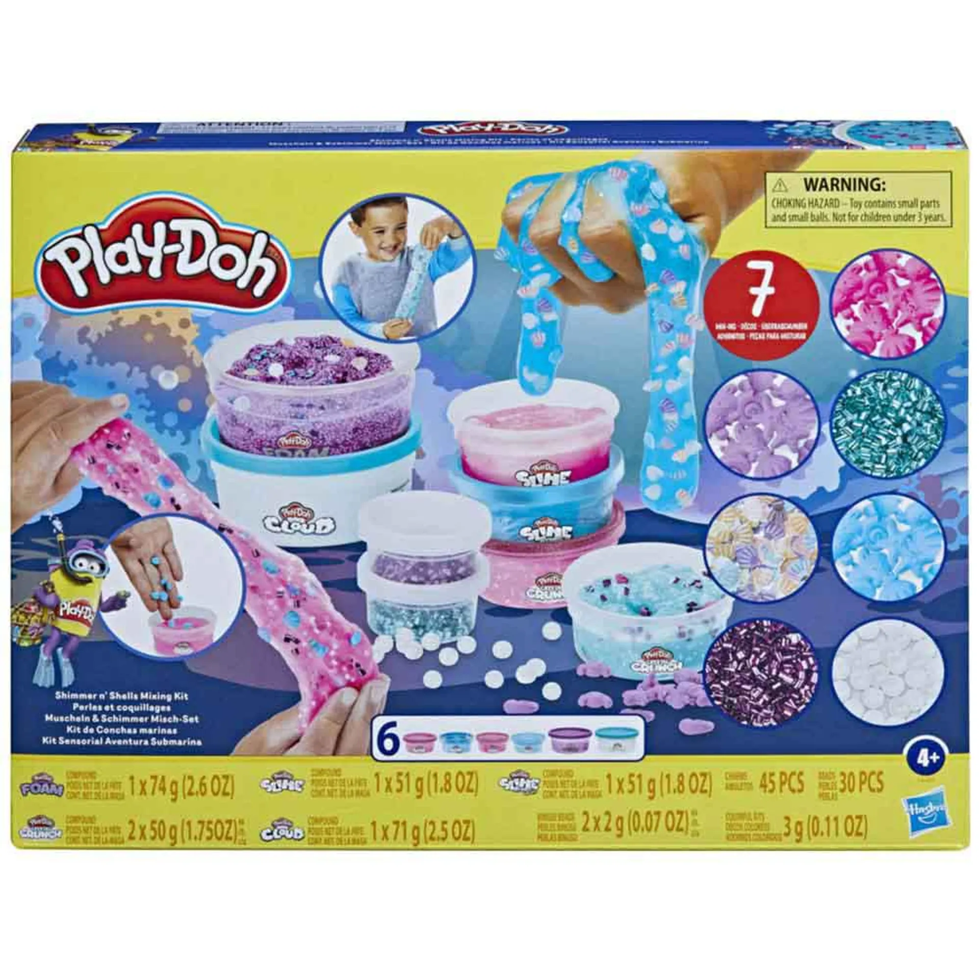 Set PLAY DOH Brillos y Conchas