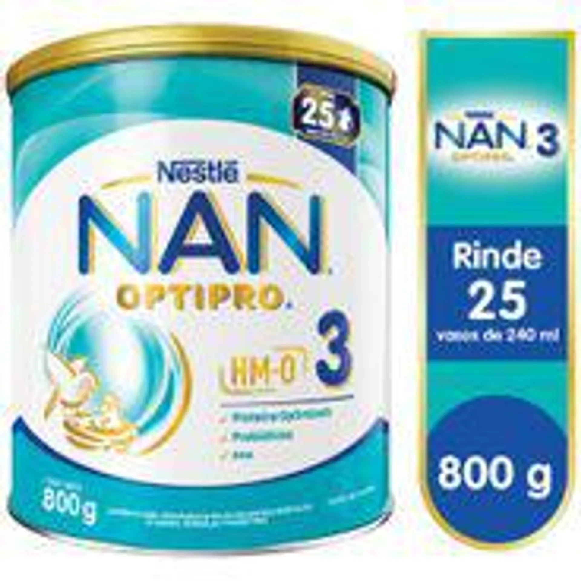 Alimento Complementario en Polvo NAN 3 OPTIPRO Lata 800g