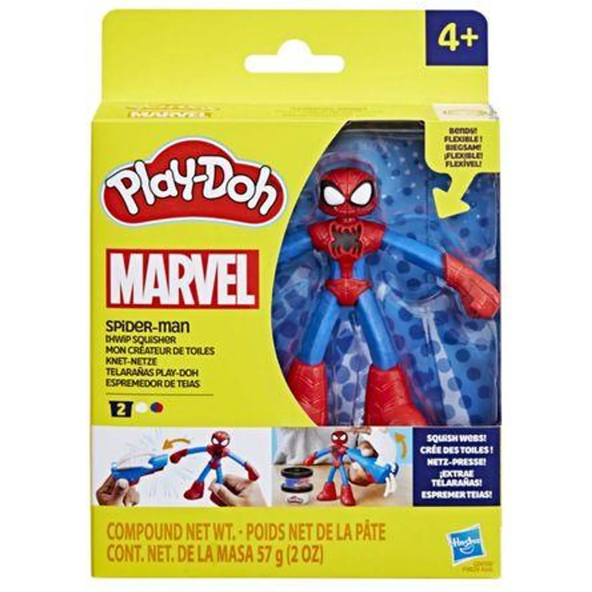 Set De Plastilinas Play Doh Avengers Figura Spiderman