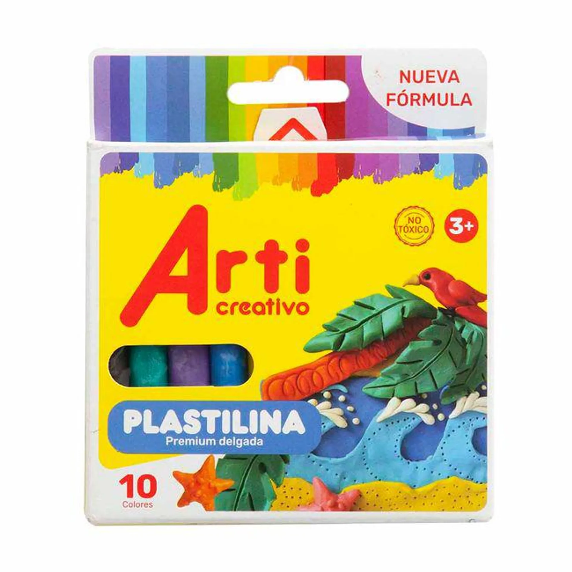 Manualidades ARTI CREATIVO Plastilina Premiun Delgada Caja 10un