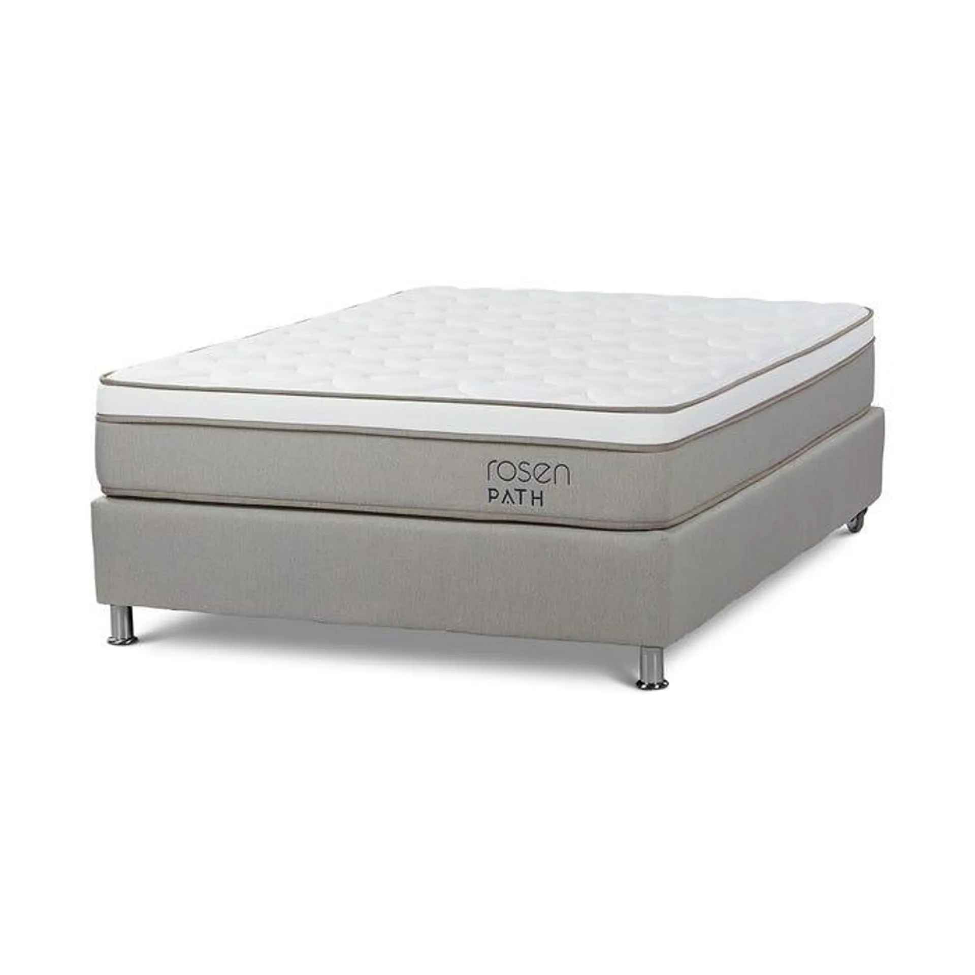 Cama Box Tarima Path Grey 2 Plazas 135 x 190 cm