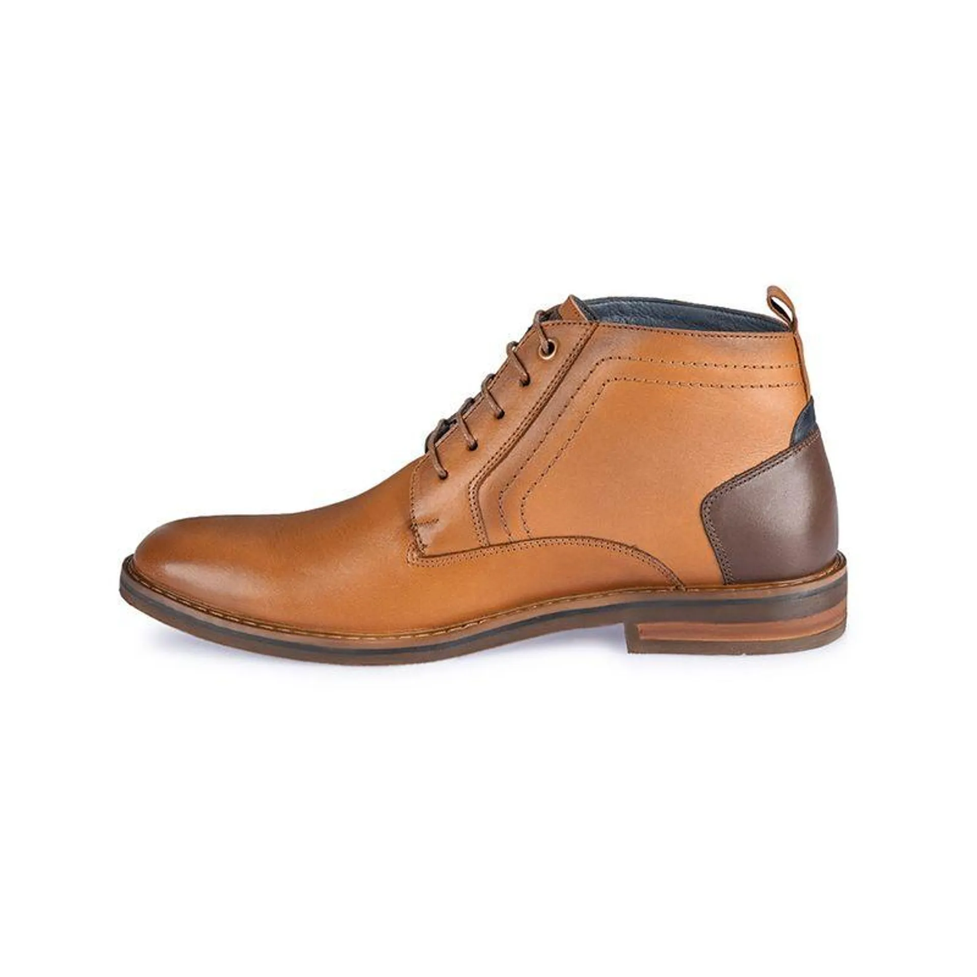 Botin Derby Casual ESTEFANO-149 Natural Viale Homme Cuero