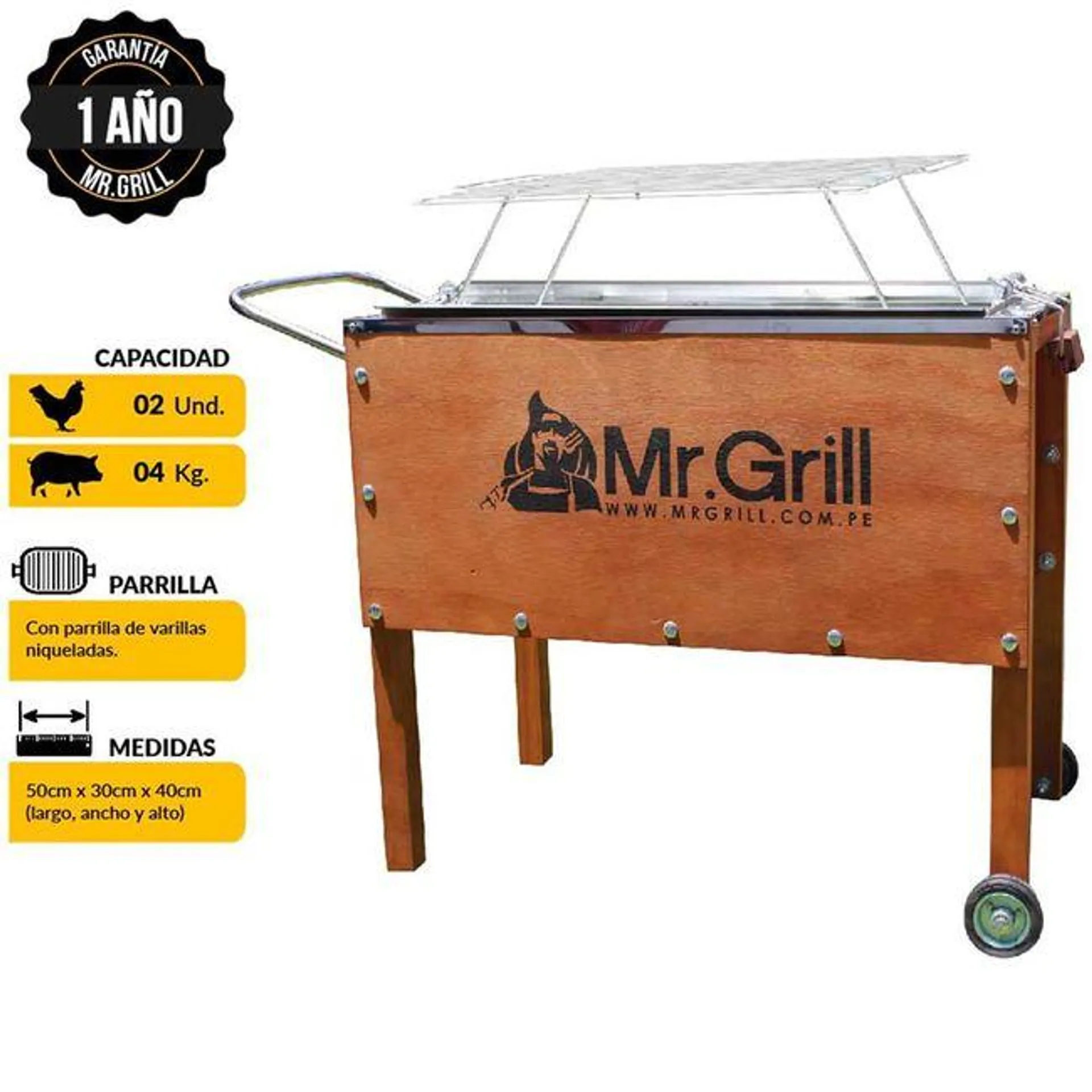 Caja China Chica con Parrilla MR. GRILL + Funda