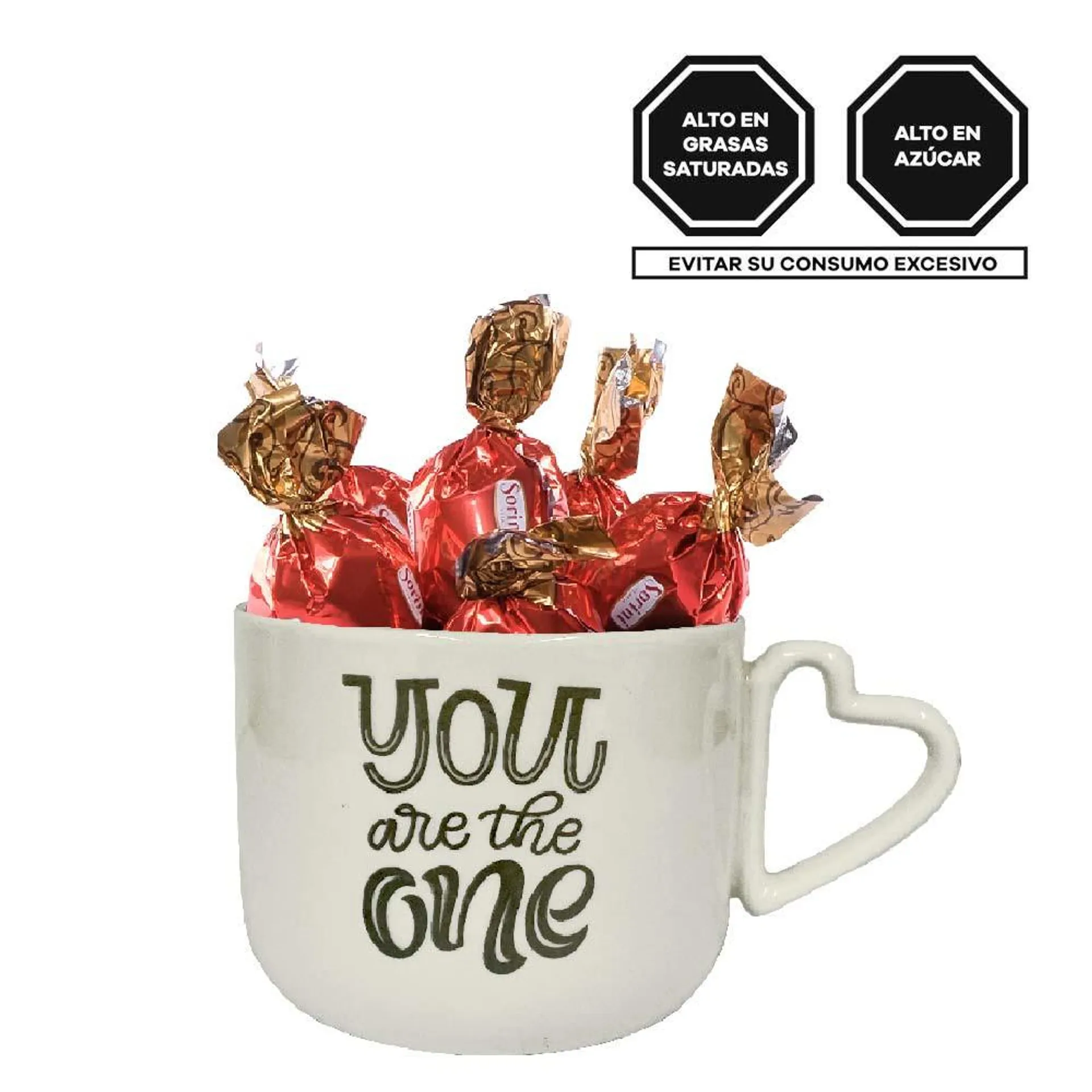 Taza You Are The One con Chocolates Sorini