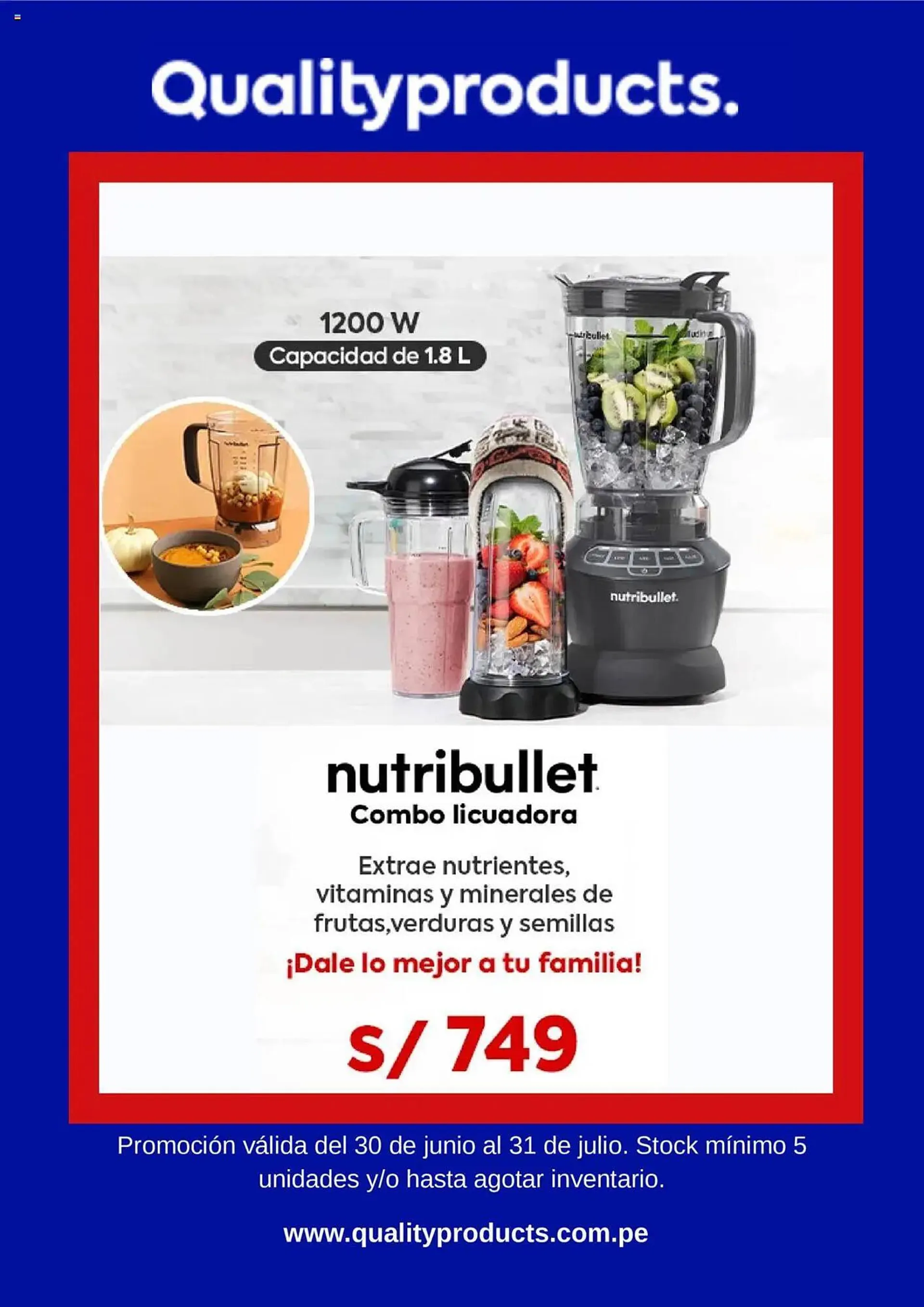 Catalogo de Catálogo Quality Products 30 de junio al 31 de julio 2025 - Pag 1