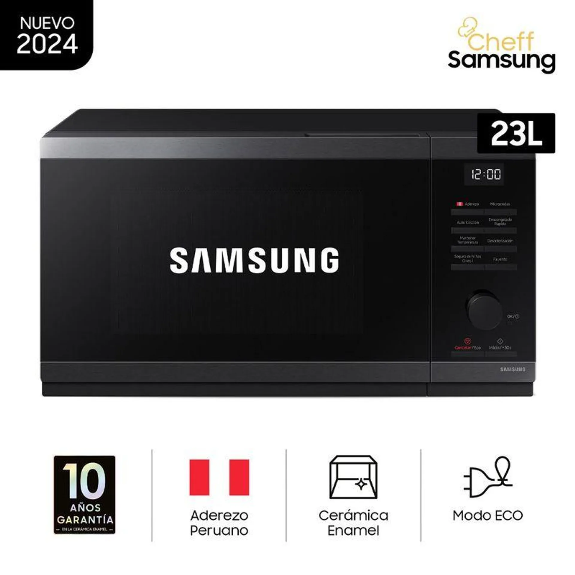 Microondas Digital Samsung Mwo Solo 23 LTS Negro