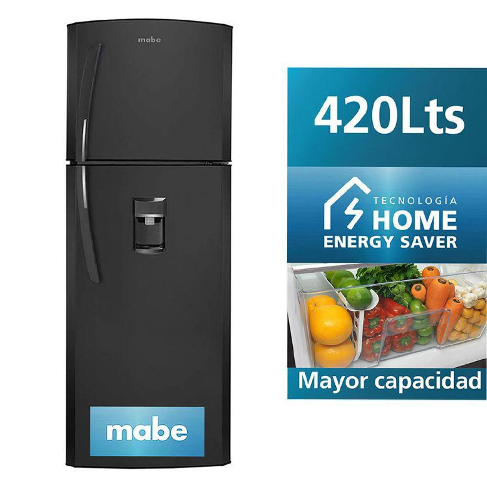 Refrigeradora Mabe RMP420FLPG1 420L Black