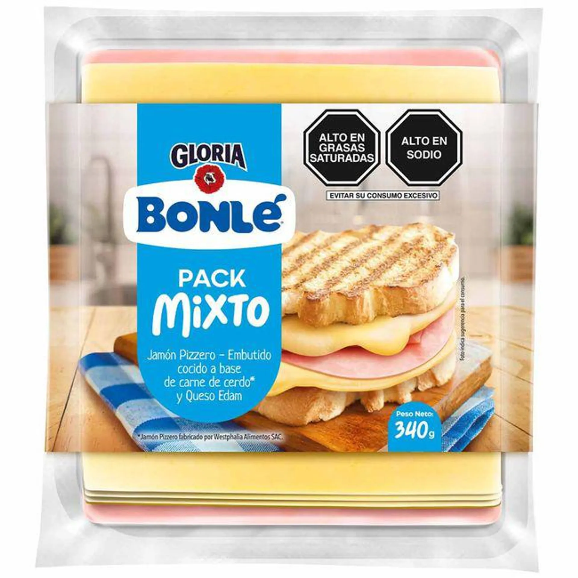 Pack Jamón Pizzero + Queso Edam BONLÉ 340g