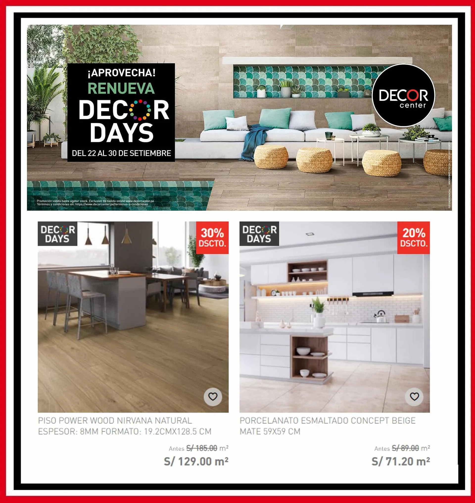 Catalogo de Catálogo Decor Center 26 de setiembre al 30 de setiembre 2023 - Pag 2