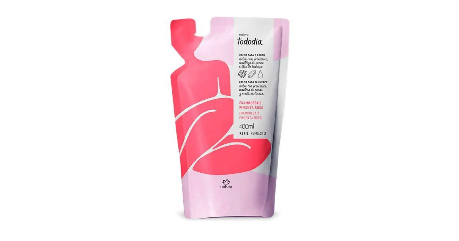 Tododia Hidratante corporal frambuesa y pimienta rosa 400 ml