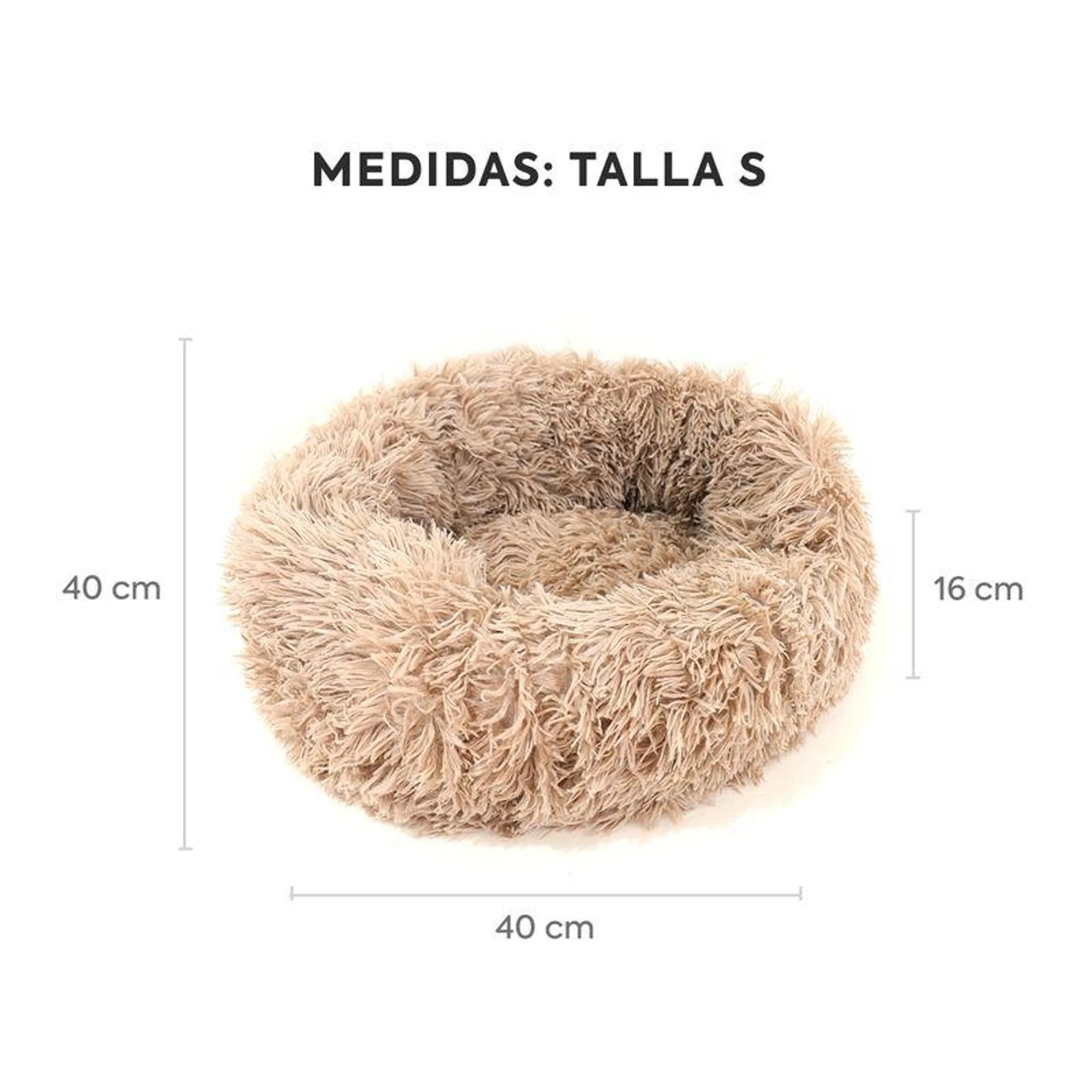 Cama para Perro Circular Marrón - Plush Paws