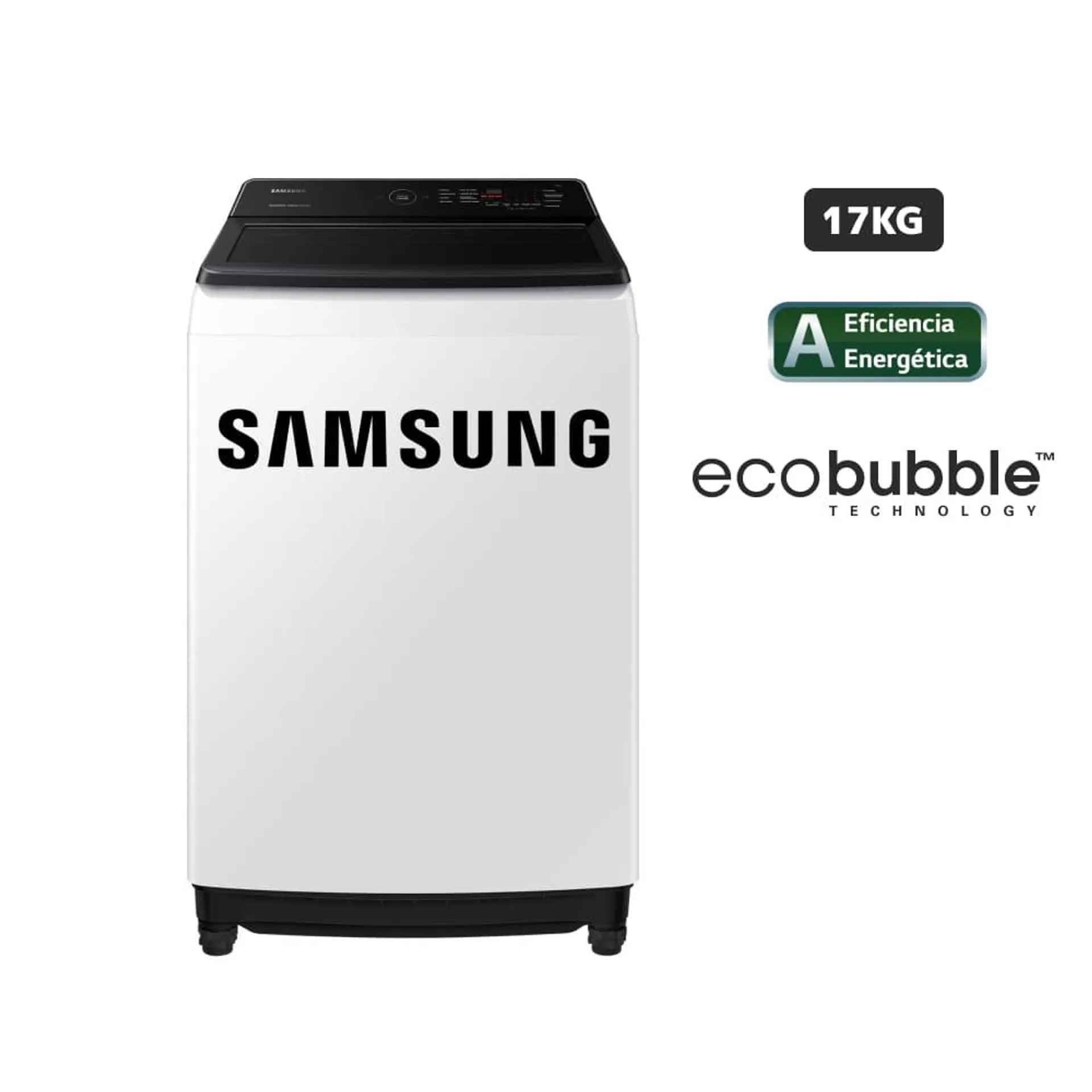 Lavadora SAMSUNG Carga Superior 17Kg WA17CG6441BWPE Blanco