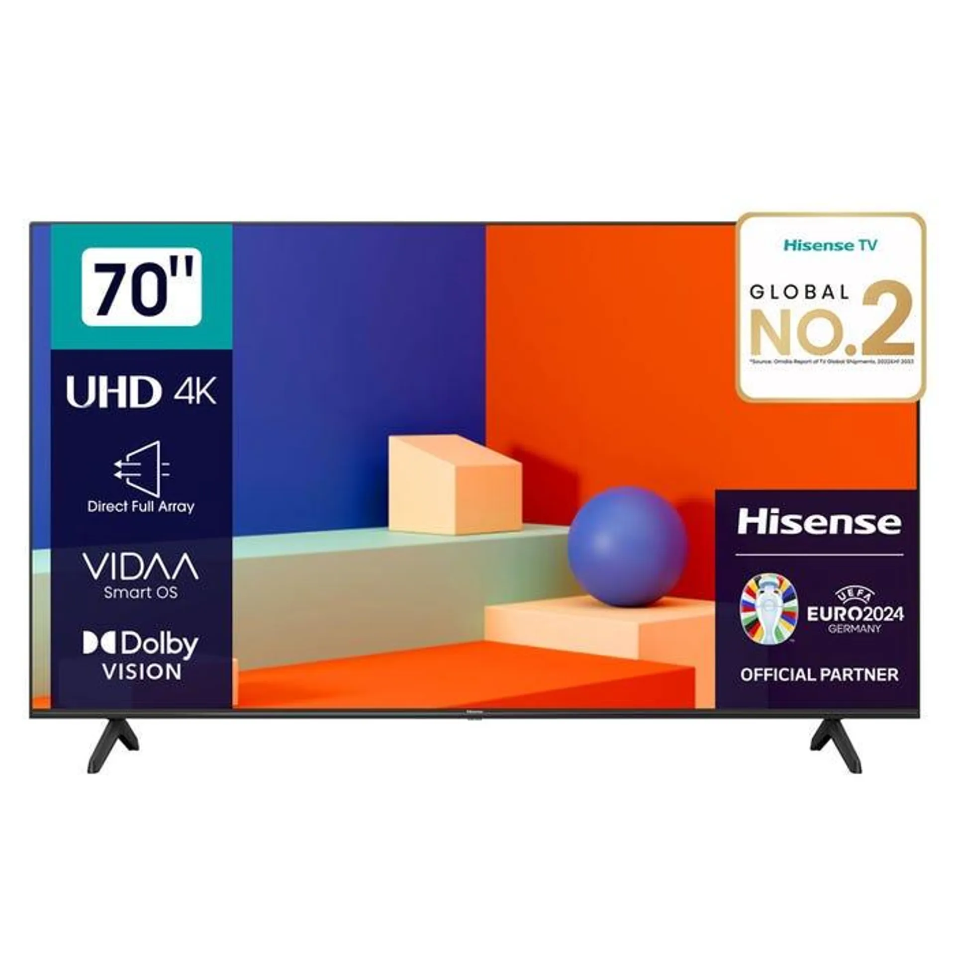 TV Hisense 70" 70A6K 4K UHD Smart VIDAA