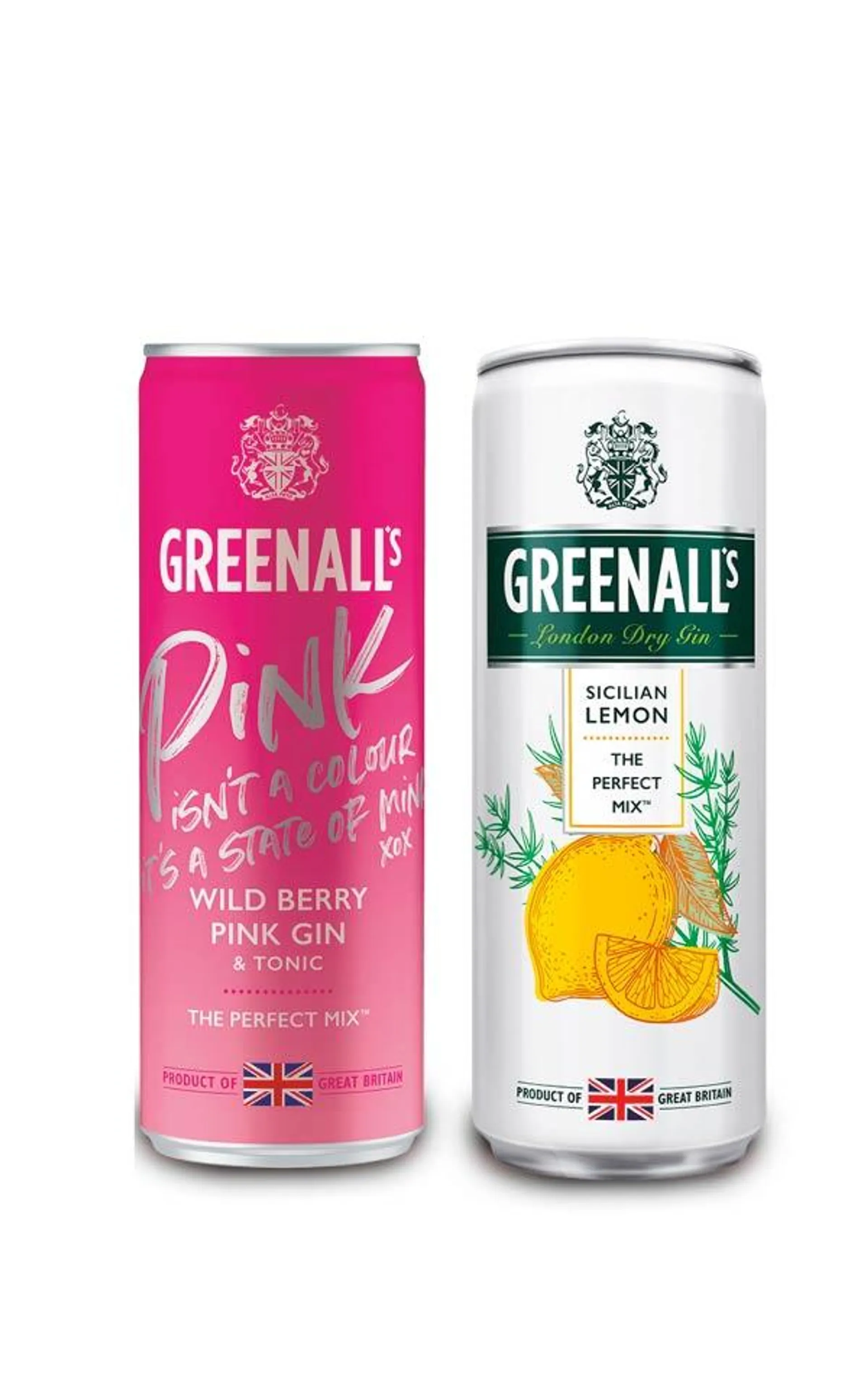 GIN GREENALL’S Lata 250ml x 2 unid.