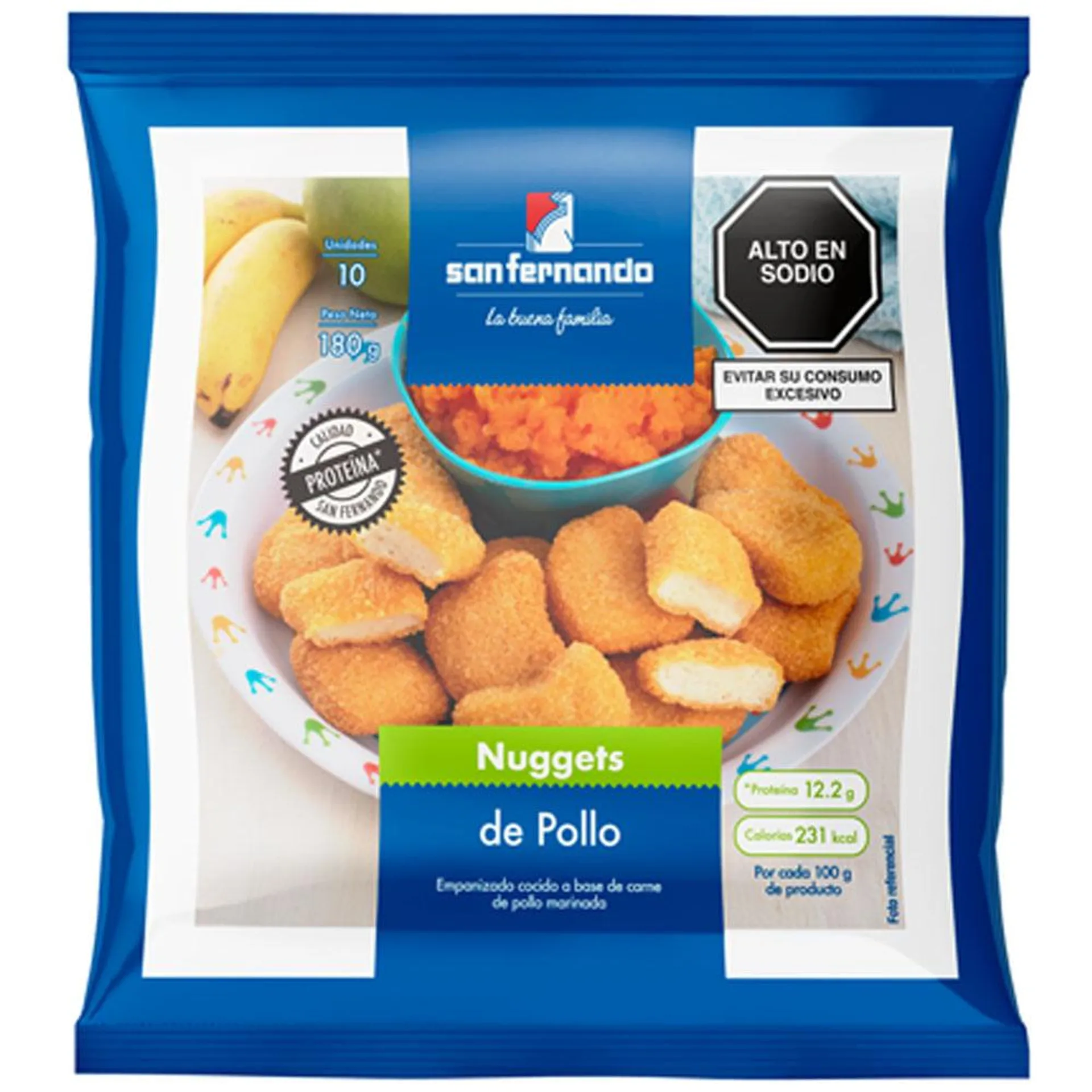 Nuggets de Pollo San Fernando Paquete 10un