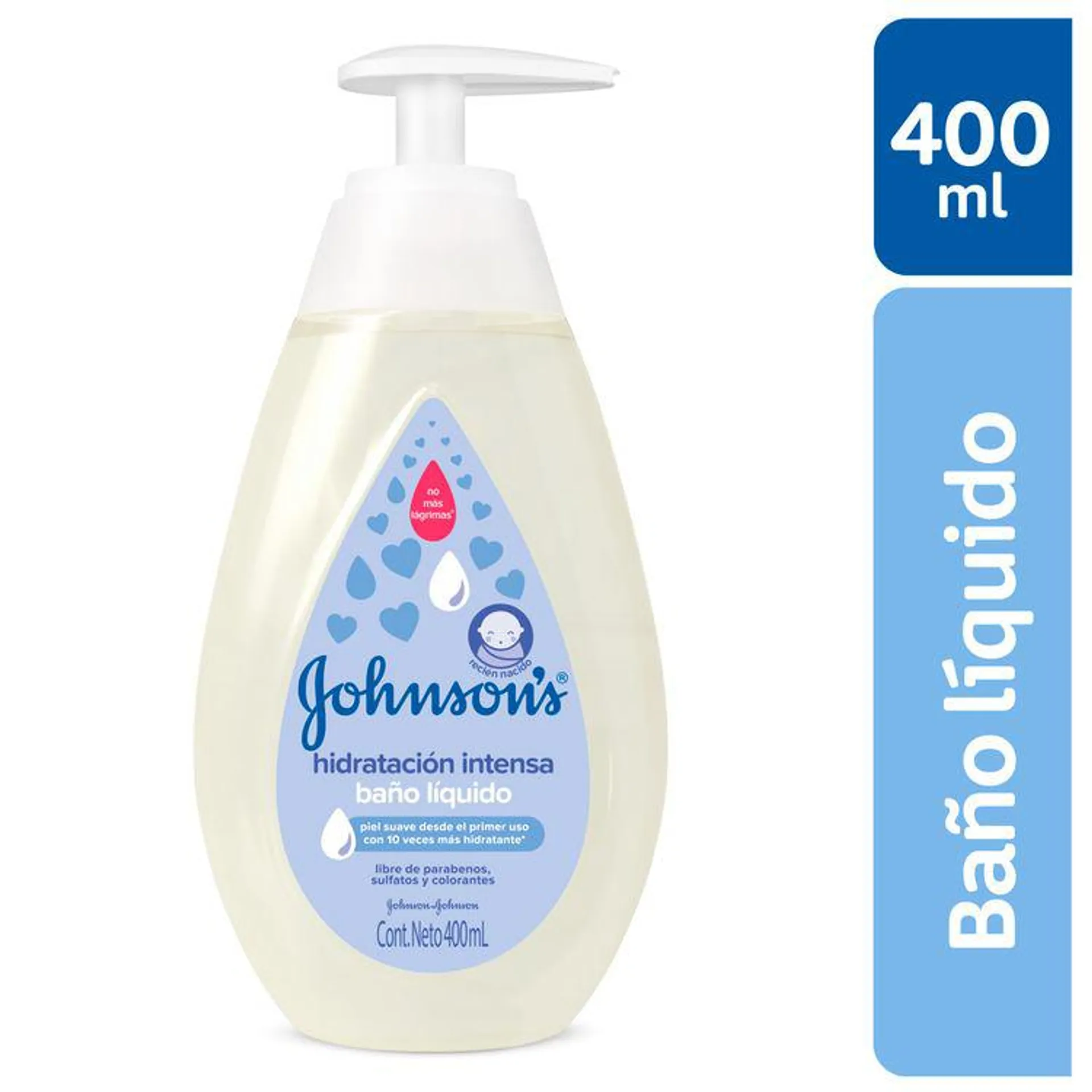 Jabón Líquido Hidratación Intensa Johnson's Baby Frasco 400 ml