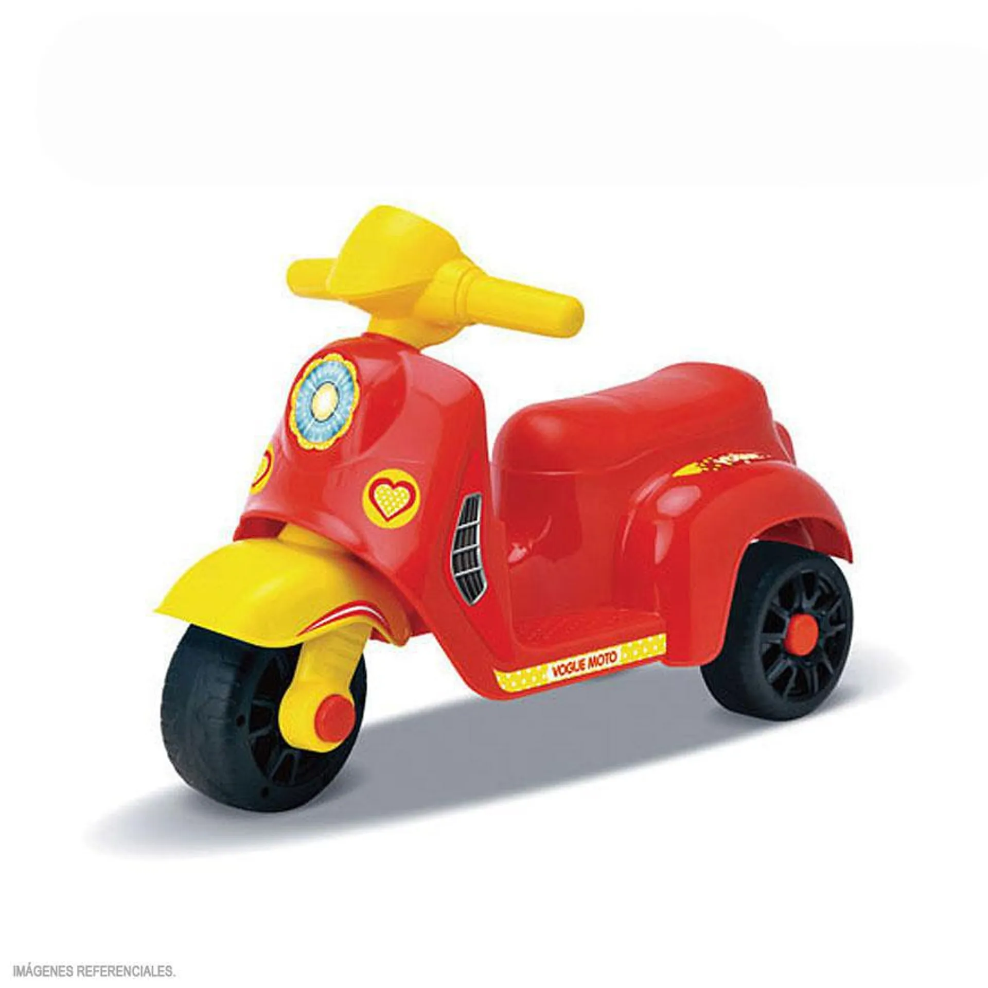 Mini Moto Scooter Rojo Con Amarillo