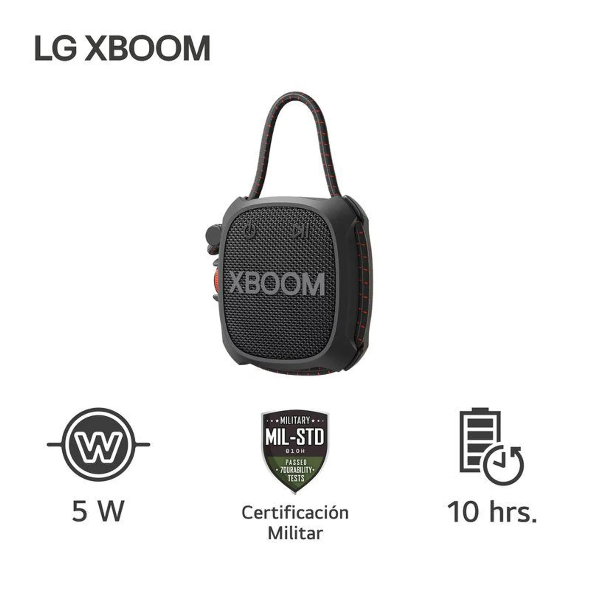 LG XBOOM XG2T CERTIFICACIÓN MILITAR SOUN