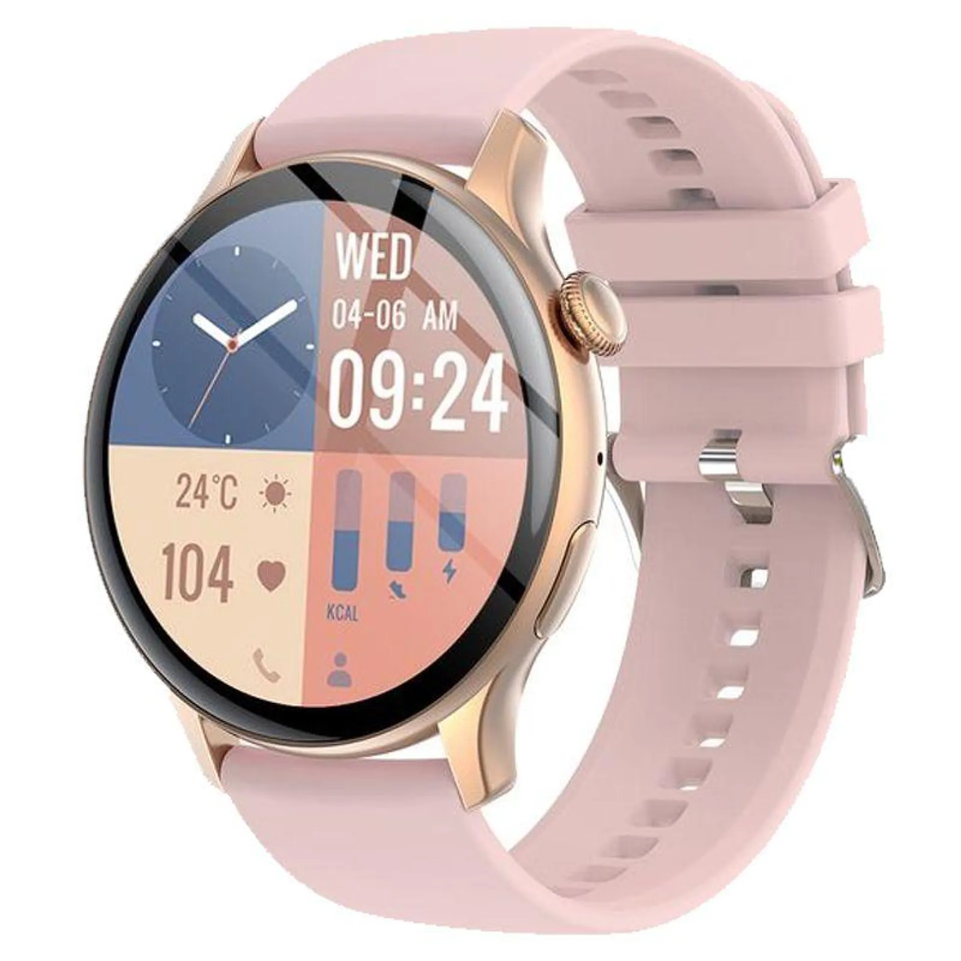 Reloj Inteligente Toumi GT-H5 Bluetooth Smartwatch 1.43 Amoled-Rosa