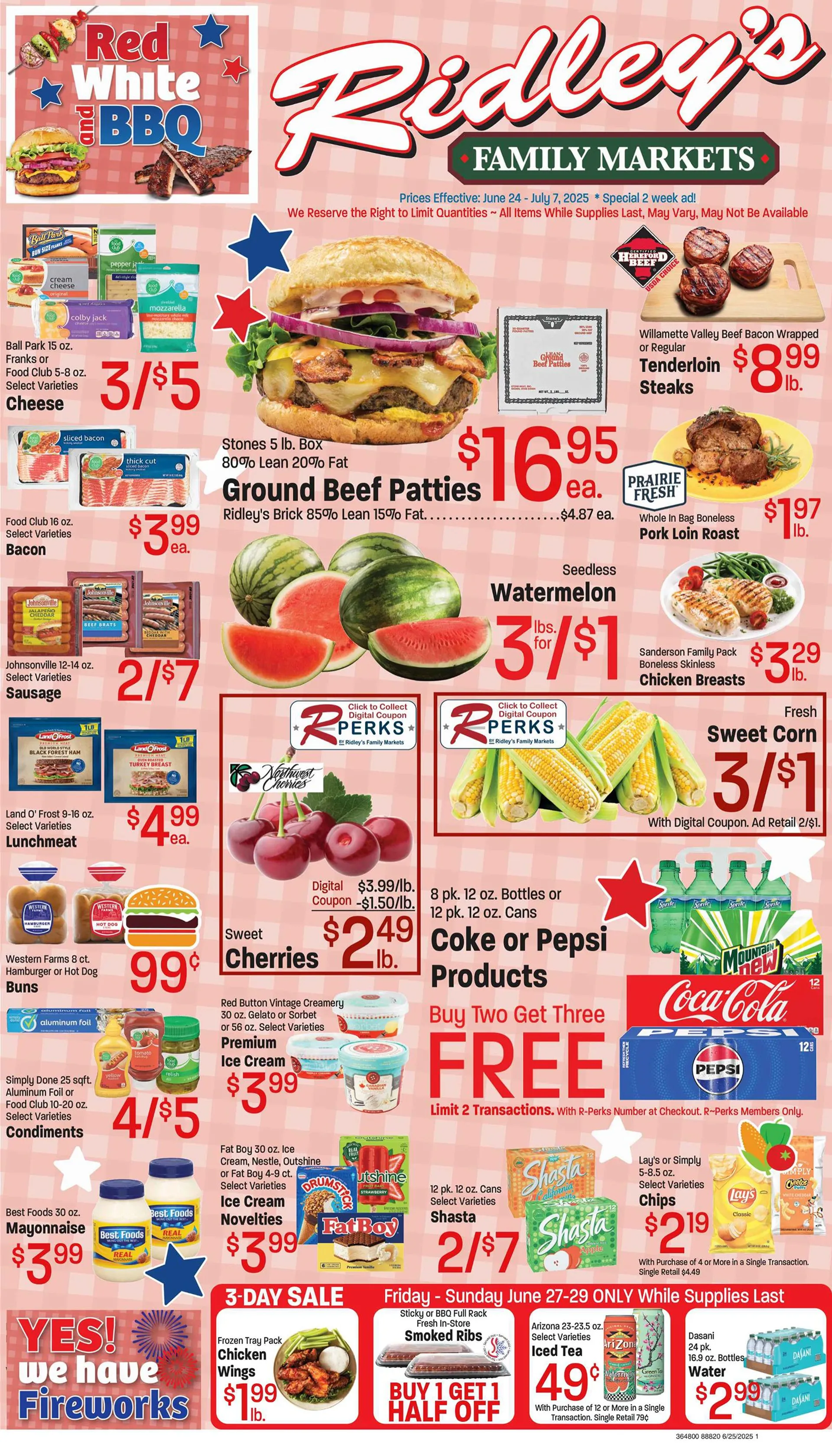Weekly ad Ridley´s Family Markets Sales from June 24 to July 7 2025 - Page 1