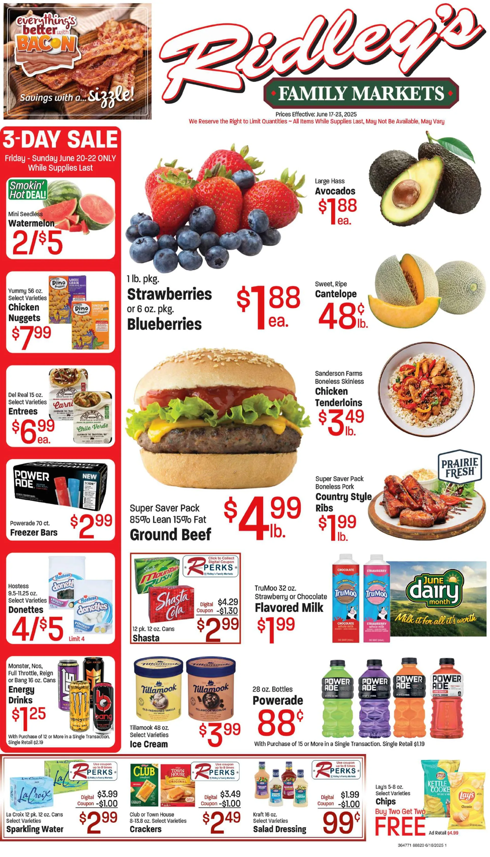 Weekly ad Ridley's Family Markets Sales from June 17 to June 24 2025 - Page 1