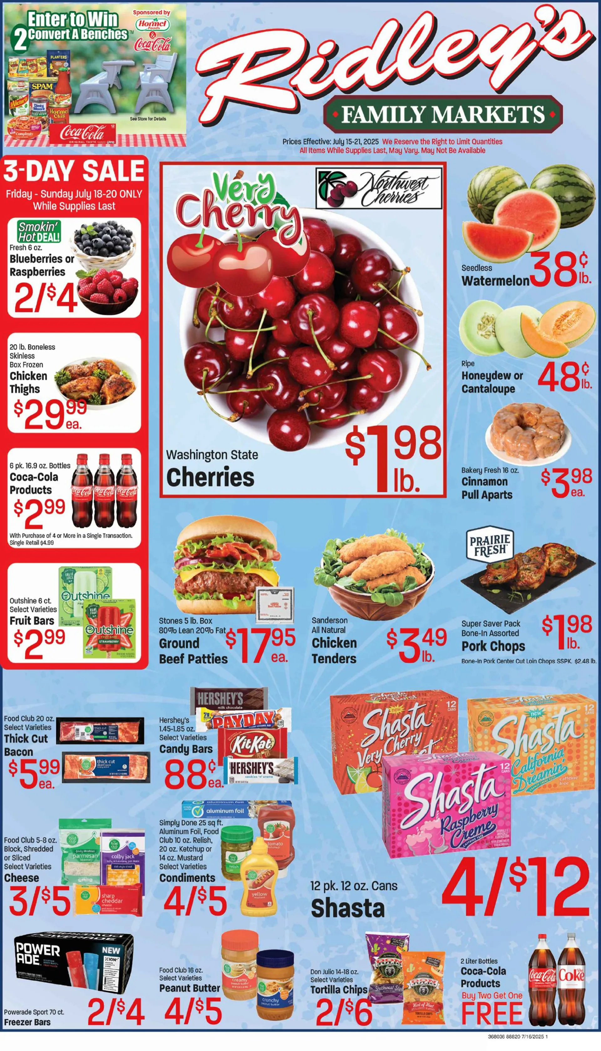 Weekly ad Ridley's Family Markets weekly ads from July 15 to July 21 2025 - Page 1
