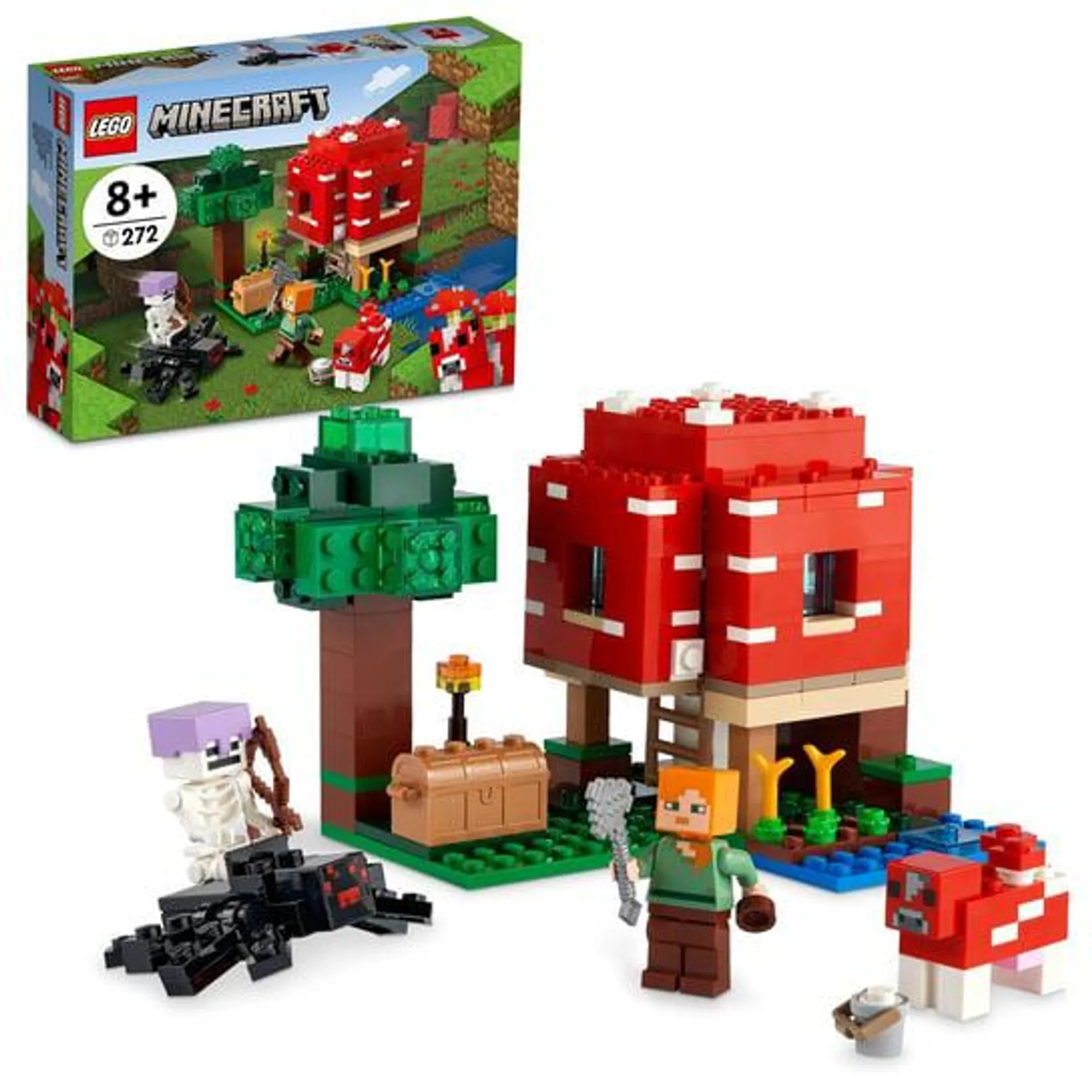 LEGO Minecraft, klocki, Dom w grzybie, 21179