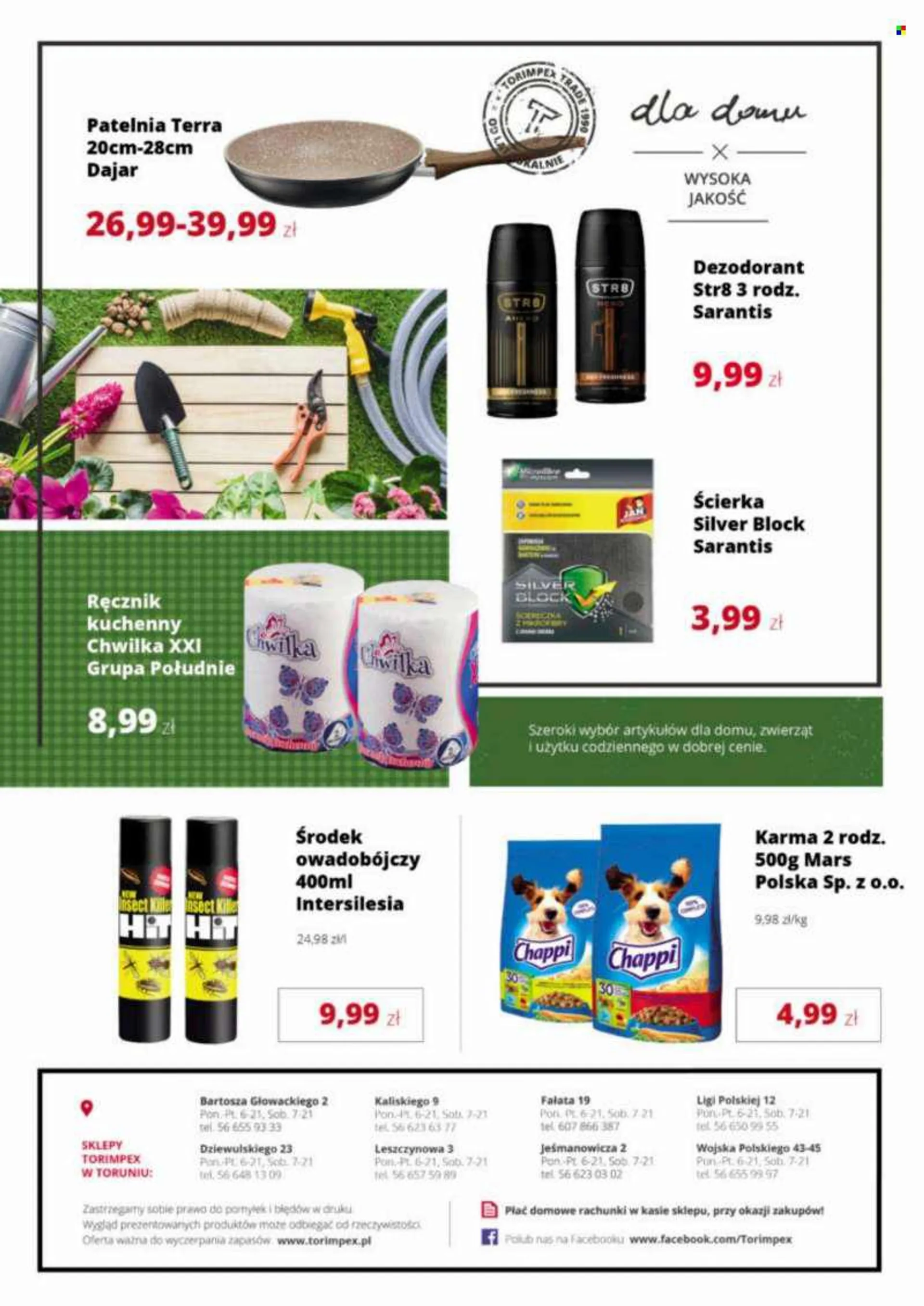 Gazetka Torimpex - 25.07.2022 - 13.08.2022 - Produkty w akcji - ręcznik kuchenny, Mars, dezodorant, Str8, ściereczki, patelnia. Strona 8.