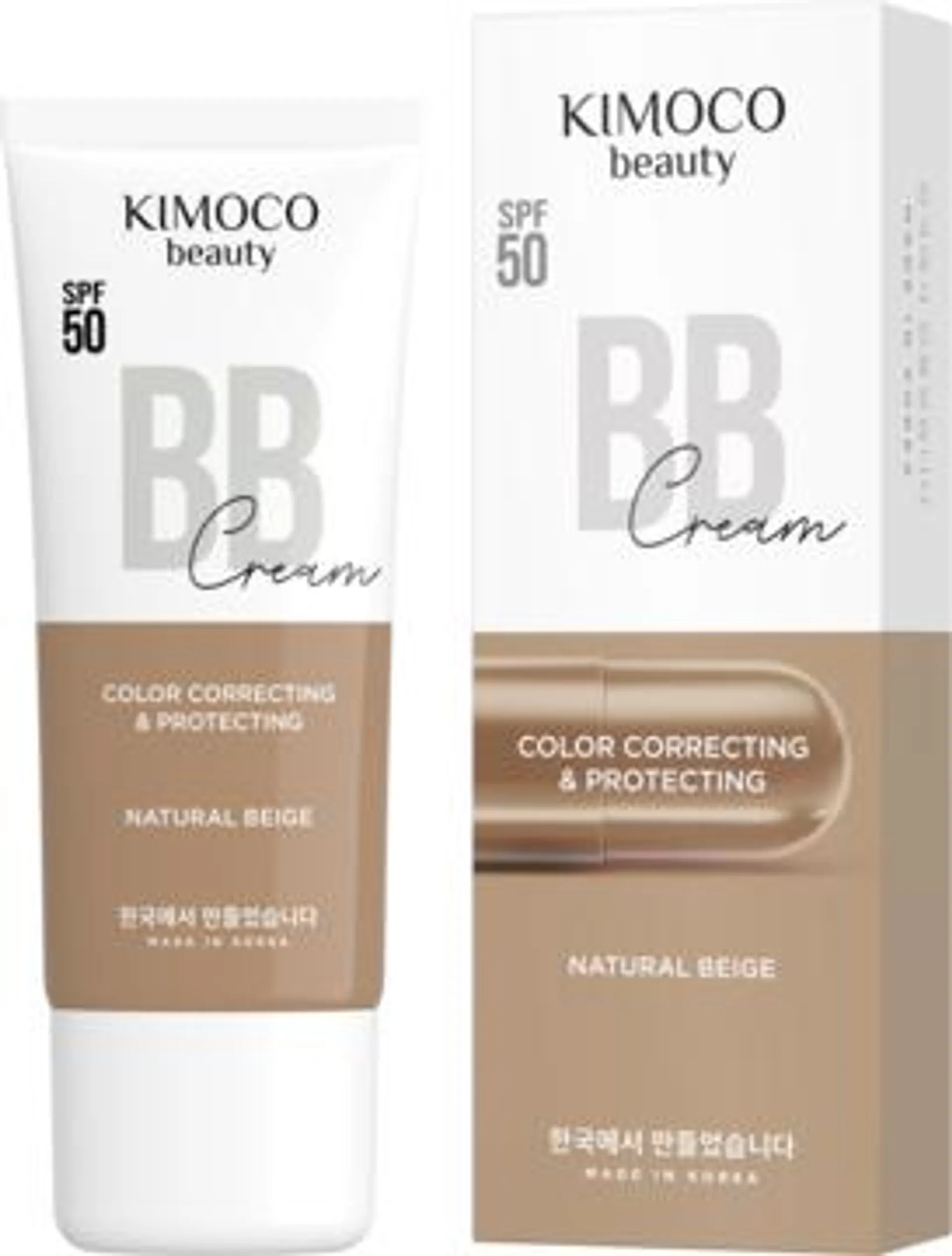 Krem do twarzy BB Natural Beige, naturalny beż SPF50